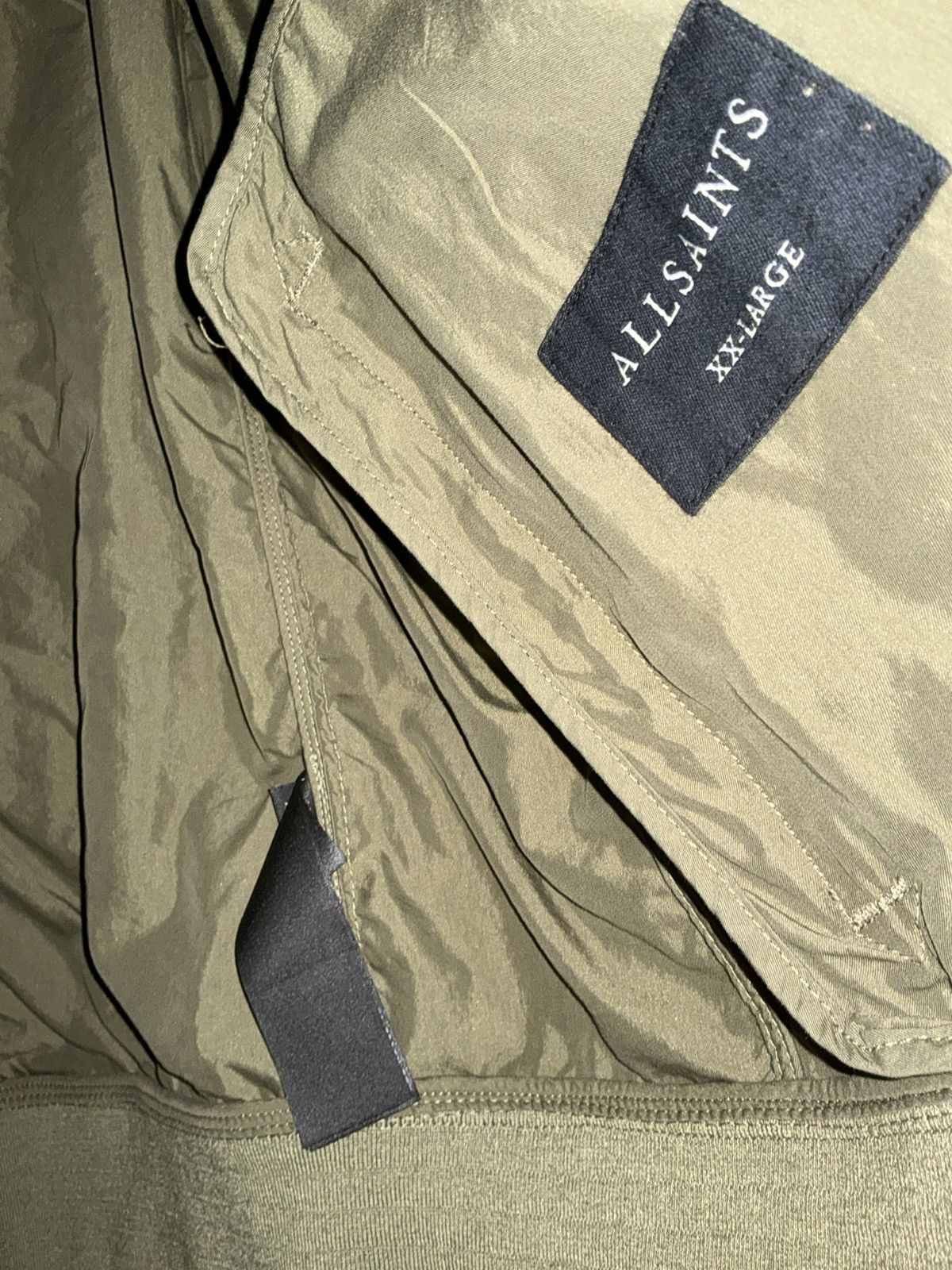 Allsaints Size XXL - AllSaints Bassett Ramskull Bomber Jacket Green Size US XXL / EU 58 / 5 - 4 Thumbnail