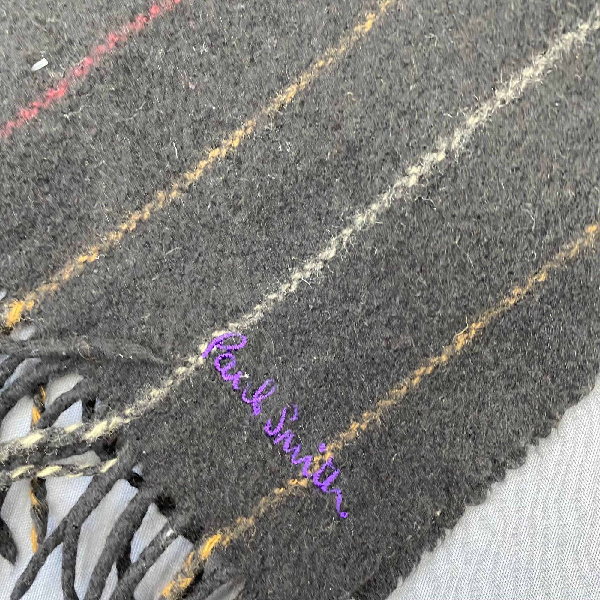Paul Smith Vintage Paul Smith Scarf Muffler Wool Fringe Winter Scarves Size ONE SIZE - 4 Thumbnail