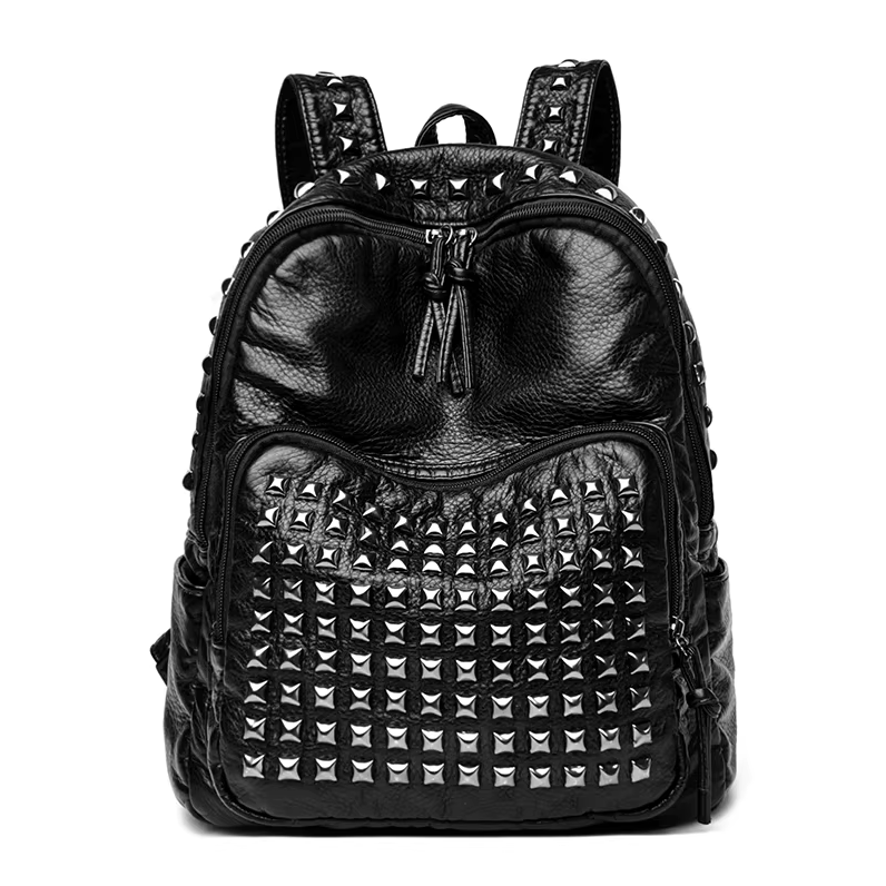 Japanese Brand Studded Leather Backpack Size ONE SIZE - 1 Thumbnail