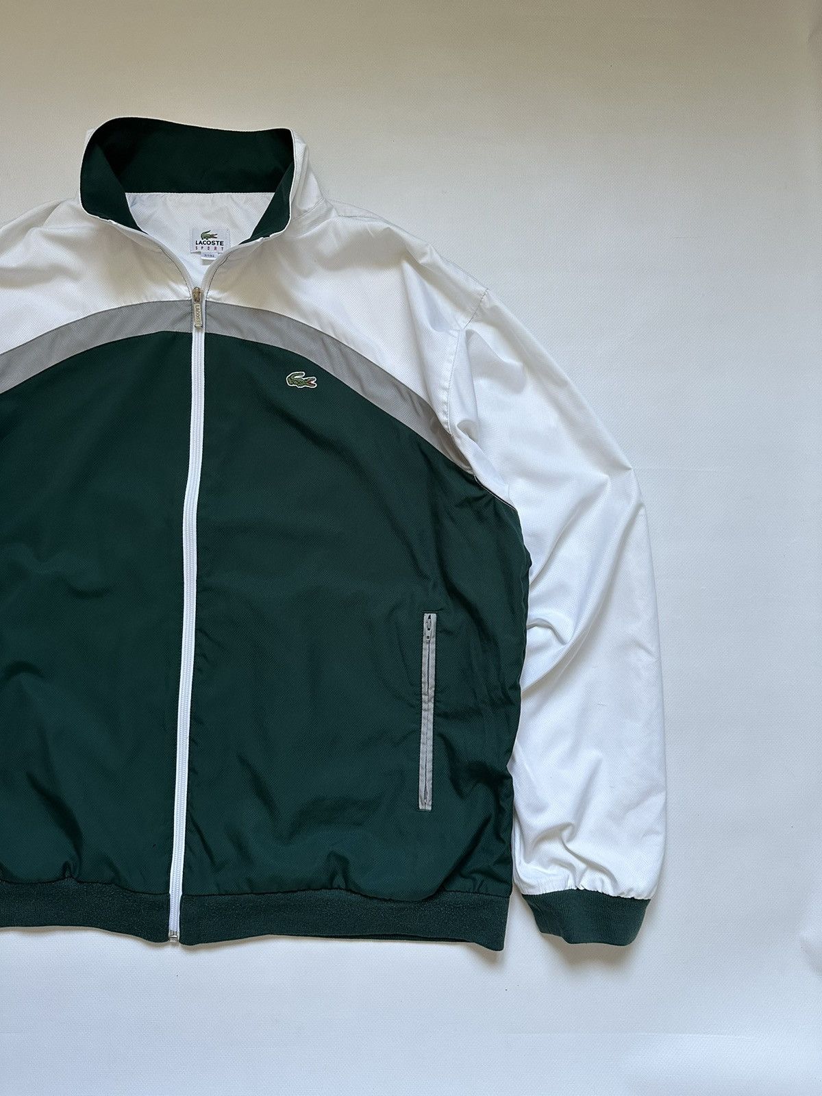 Lacoste Vintage Lacoste Full Zip Nylon Jacket Size US XL / EU 56 / 4 - 2 Thumbnail