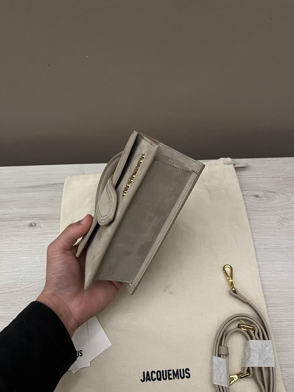 Jacquemus Borsa jacquemus bambino mini camoscio beige Size ONE SIZE - 5 Thumbnail