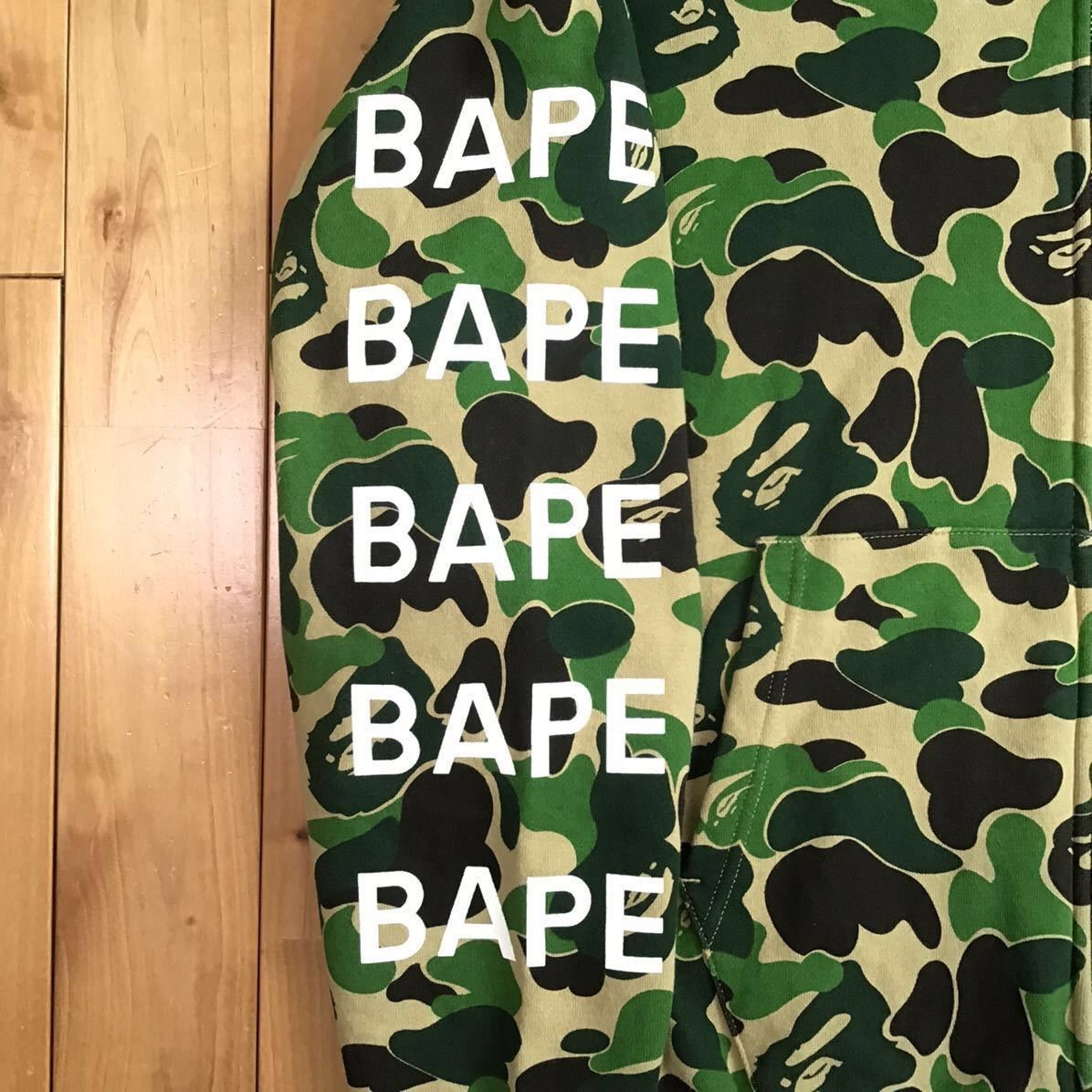 Bape BAPE LOGO ABC CAMO FULL ZIP HOODIE green a bathing ape Size US L / EU 52-54 / 3 - 3 Thumbnail