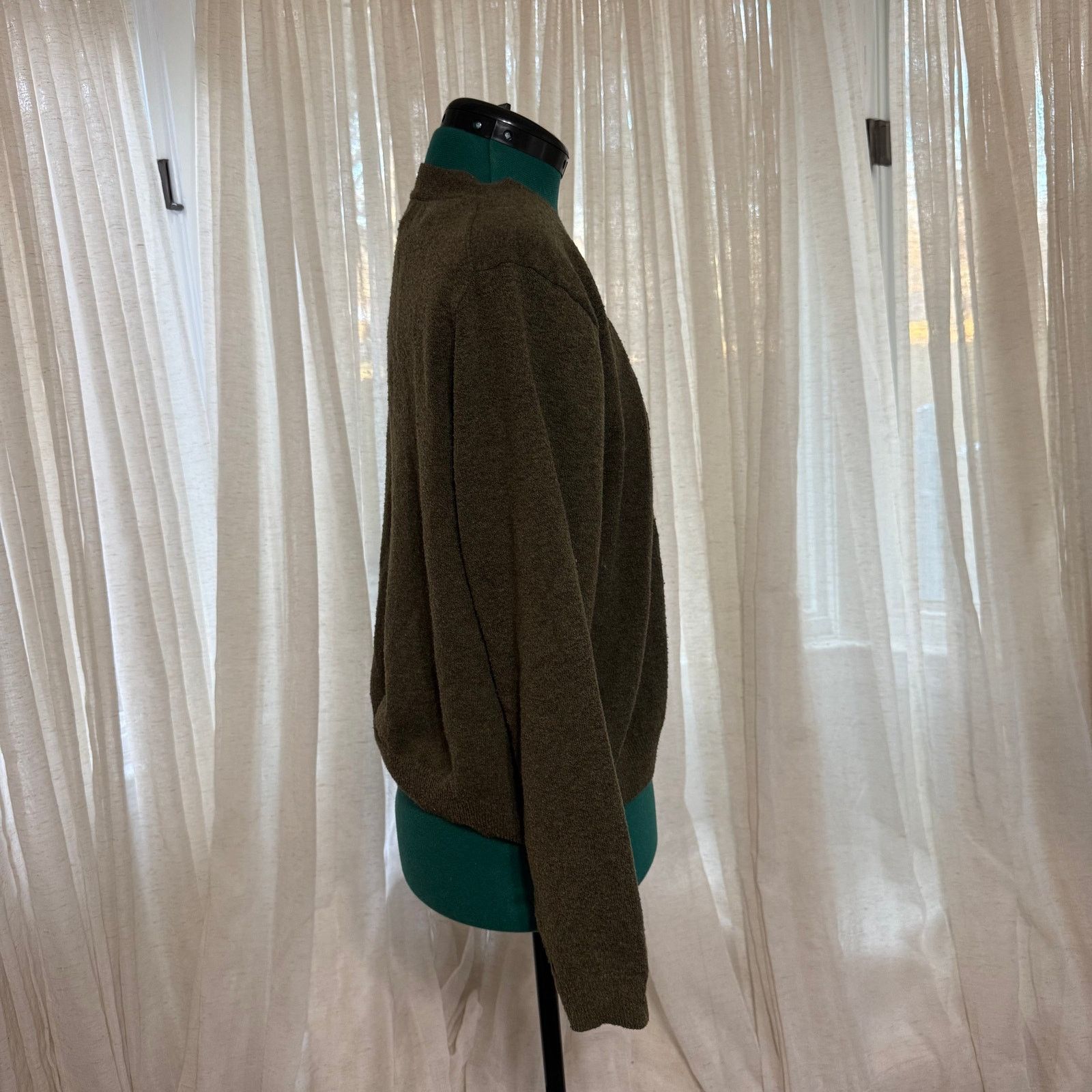 Other A New Day Olive Green Button-Up Cardigan | Sz M Size M / US 6-8 / IT 42-44 - 4 Thumbnail