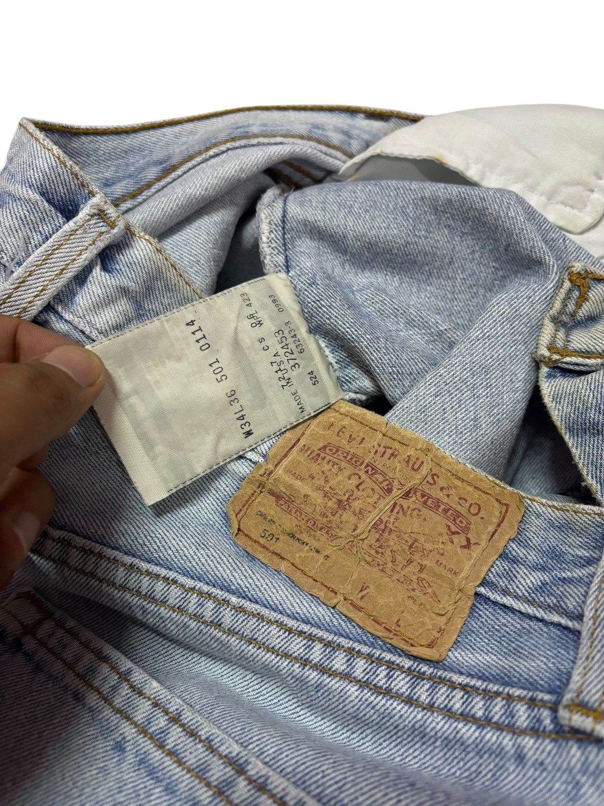 Levi's Vtg 80s Levis 501 Jeans Size US 32 / EU 48 - 9 Thumbnail