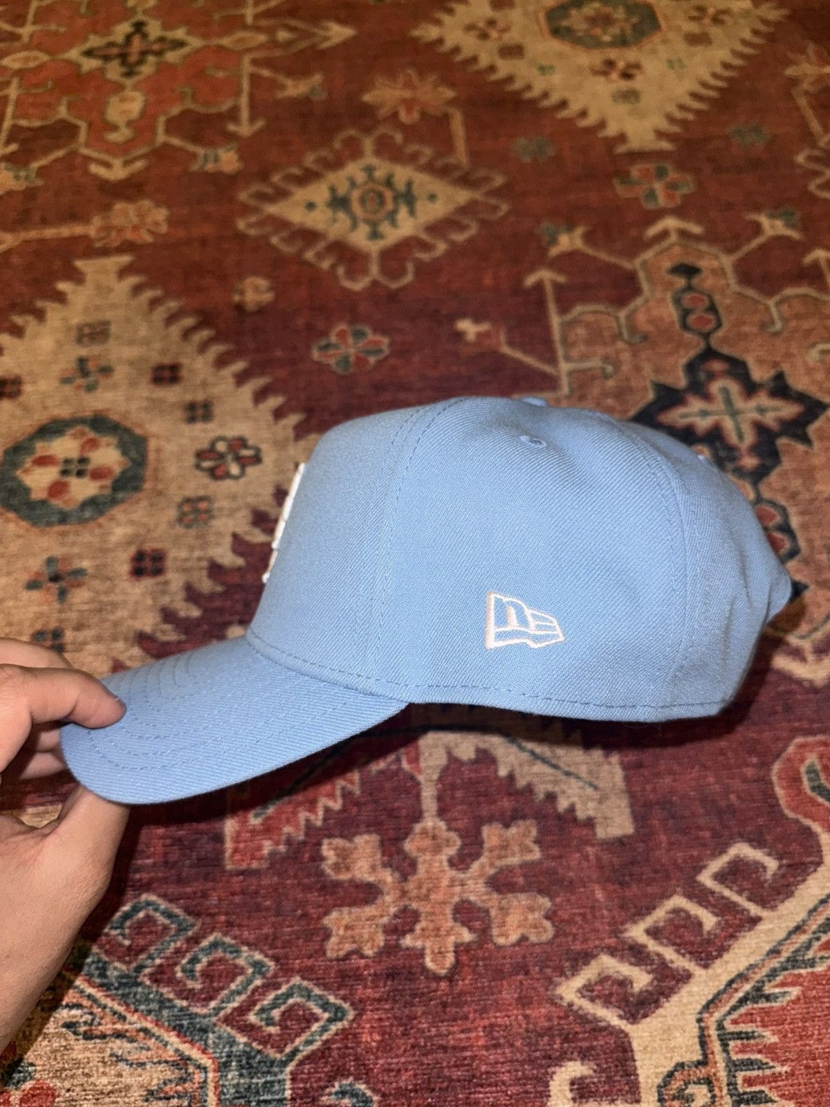 New Era New Era NY Mets Custom Rose Embroidered Cap Adjustable Size Size ONE SIZE - 3 Thumbnail
