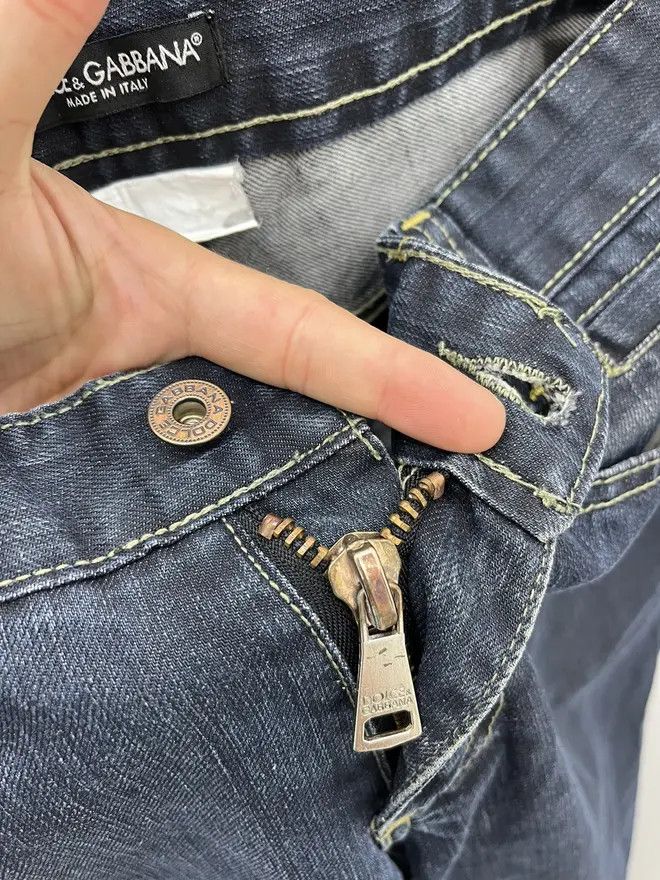 Dolce & Gabbana Dolce & Gabbana Pocket Embroidered Logo Denim Jeans Size US 32 / EU 48 - 5 Thumbnail