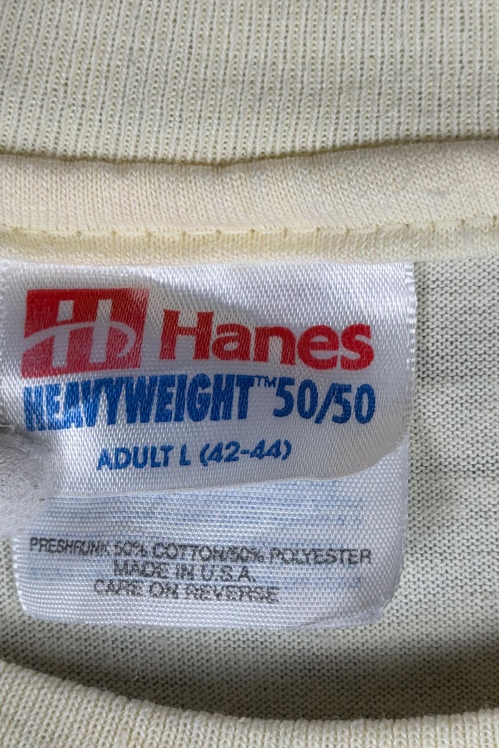 Hanes Vintage 90s Wolf Graphic T-Shirt Hanes USA Single Stitch L Size US L / EU 52-54 / 3 - 3 Thumbnail