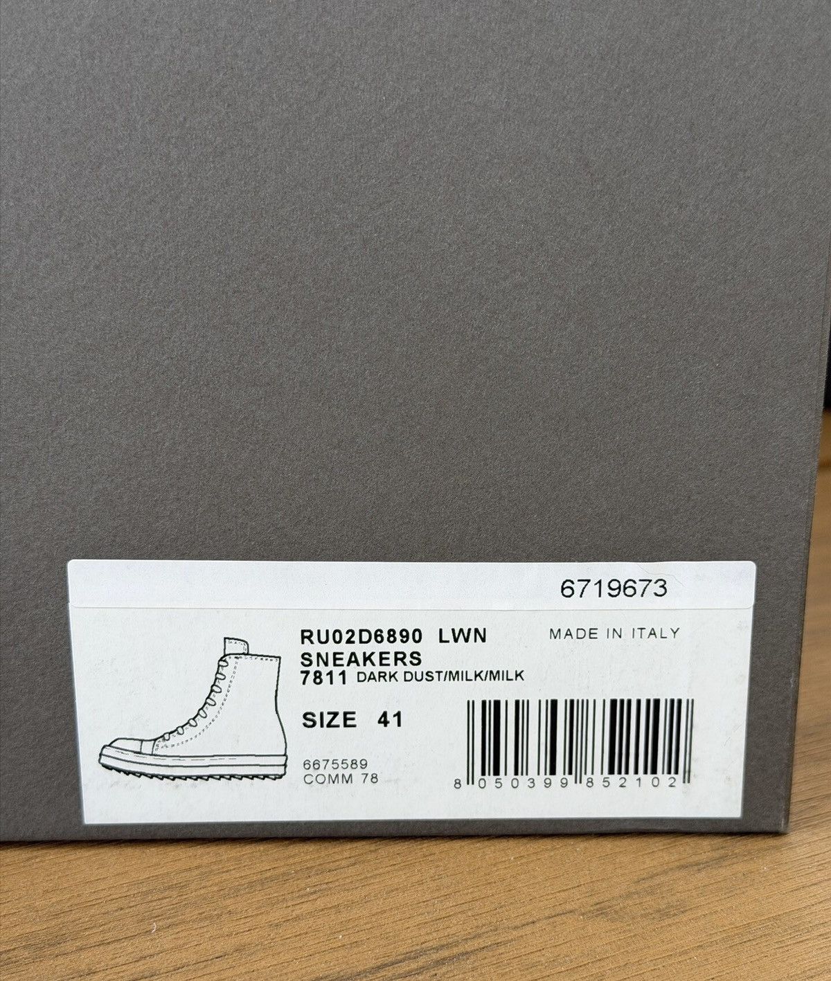 Rick Owens Rick Owens new high-top gray suede sneakers Size US 8 / EU 41 - 9 Thumbnail