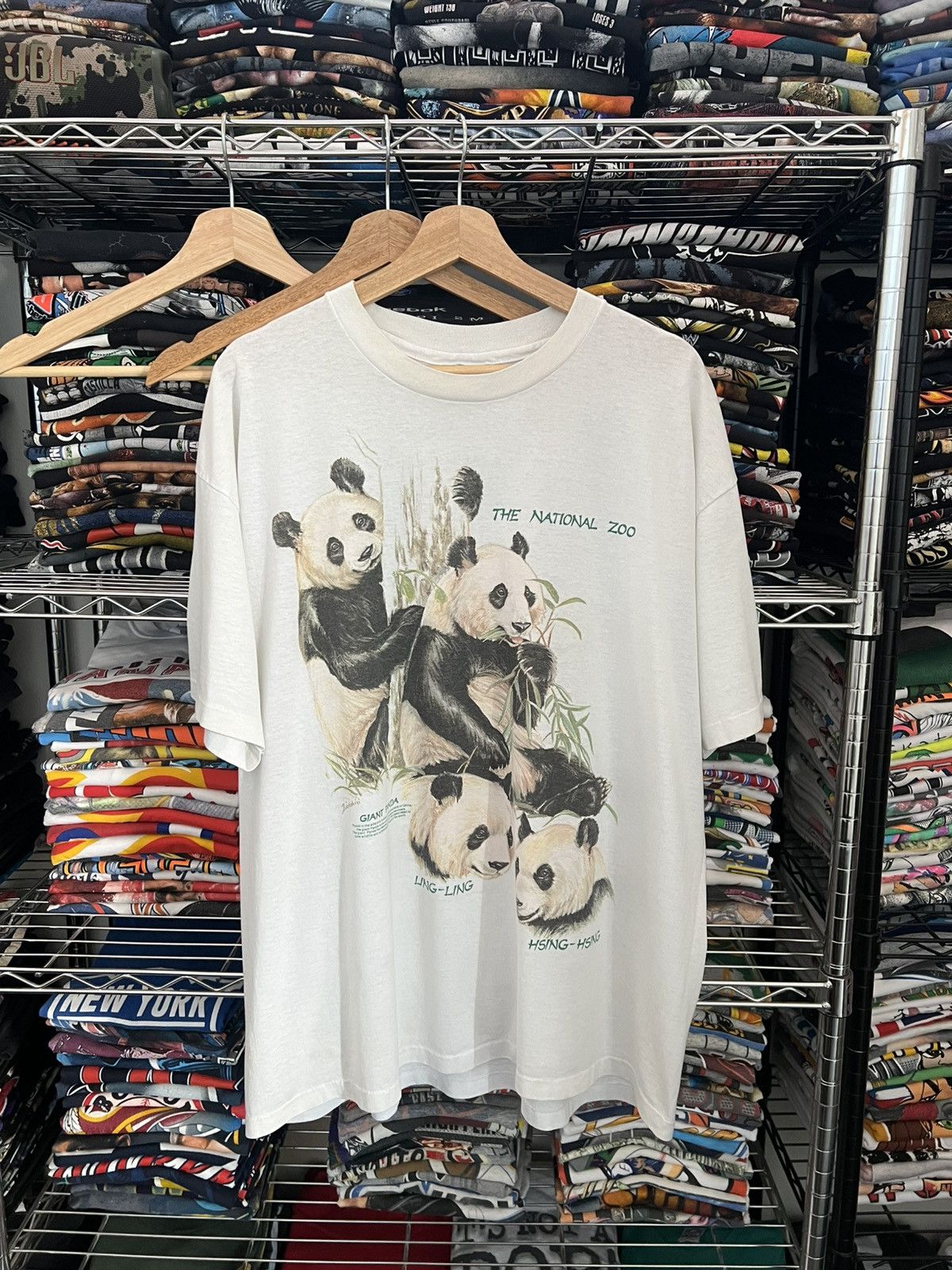 Habitat 80s Giant Panda Animal Nature Single Stitch National Zoo Tee Size US XXL / EU 58 / 5 - 1 Thumbnail
