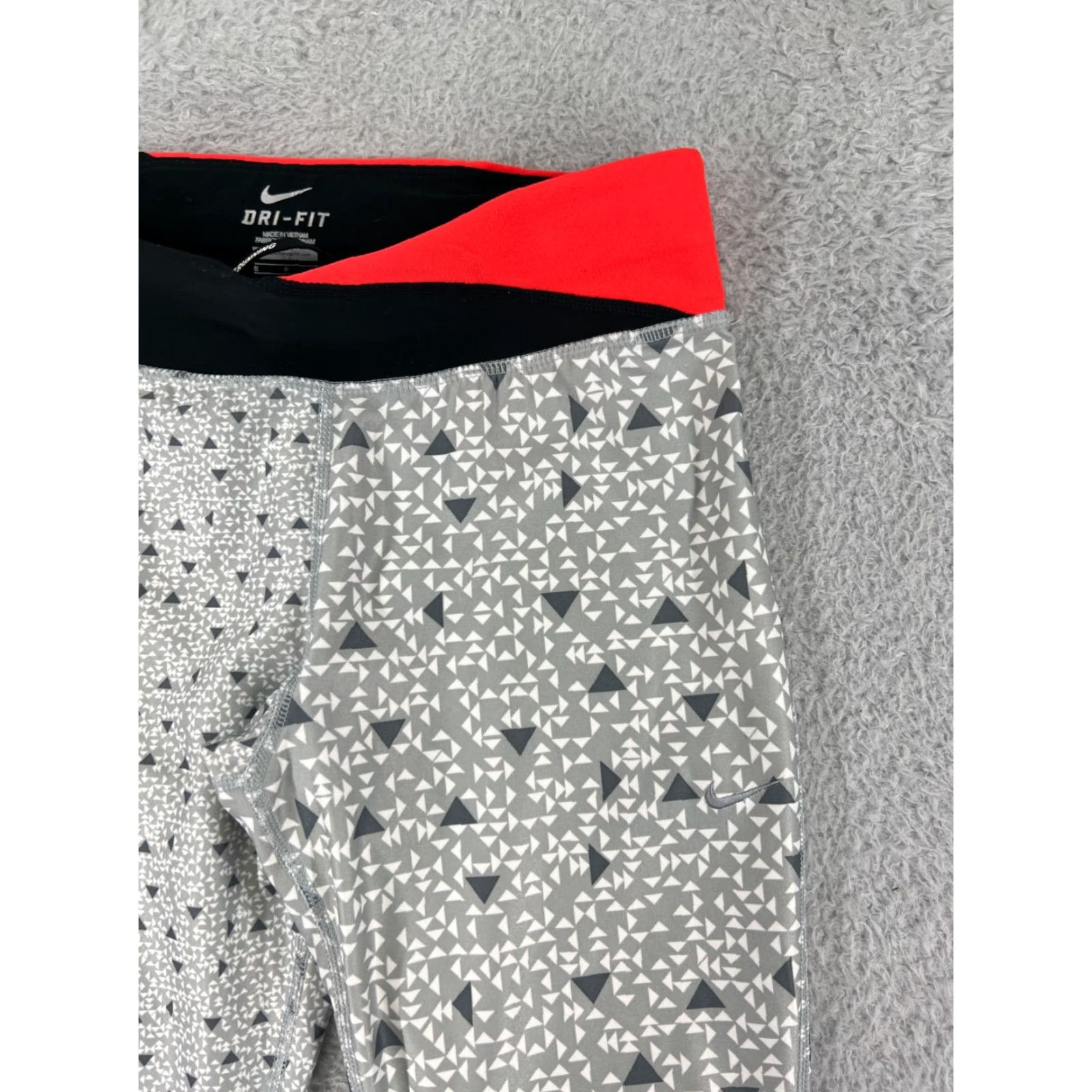 Nike Nike Dri-FIT Pants Women Small Gray Pattern Jogger Size 28" / US 6 / IT 42 - 6 Thumbnail