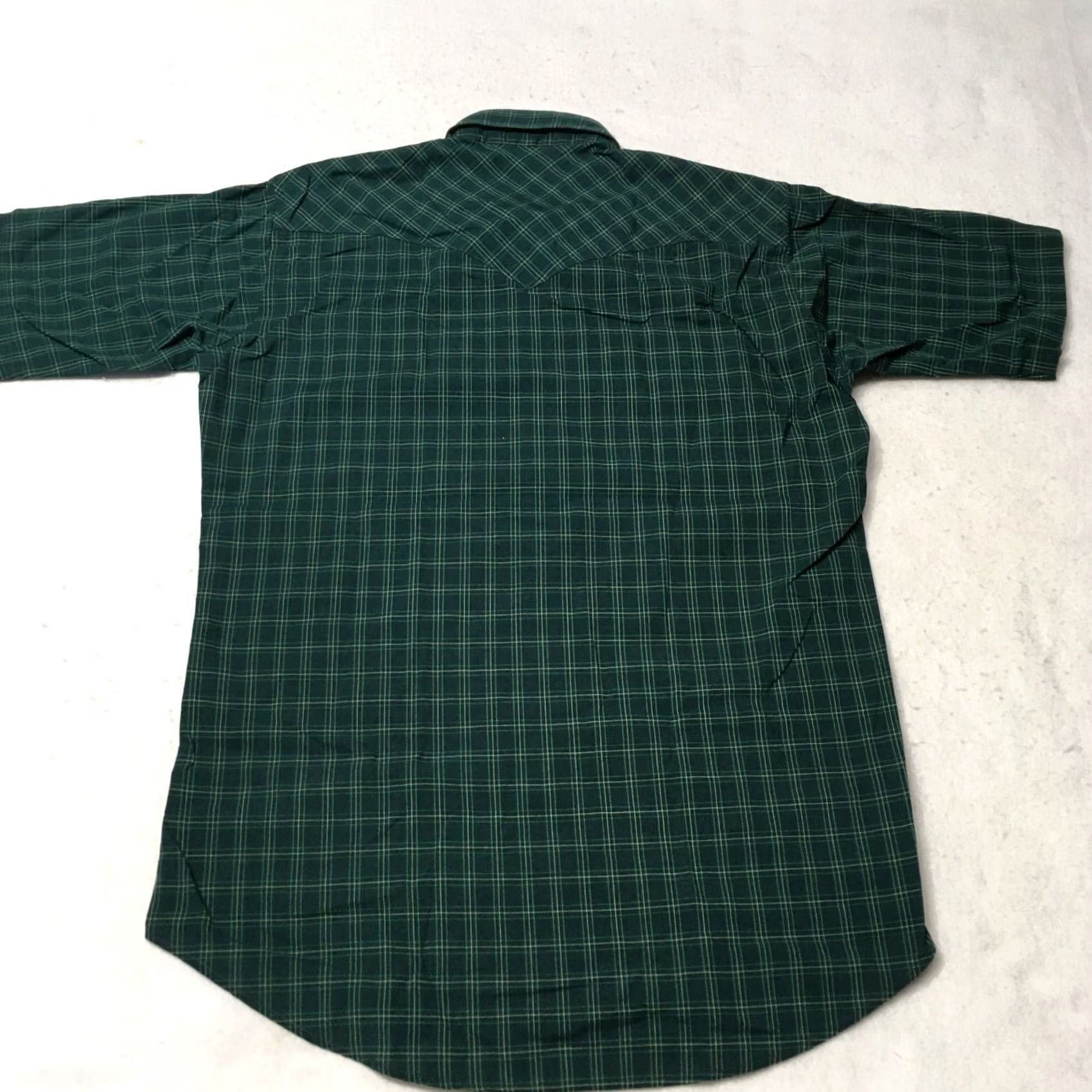 Vintage Ruddock Bros Green Plaid Short Sleeve Pearl Snap Western Shirt Mens XL Size US XL / EU 56 / 4 - 6 Thumbnail