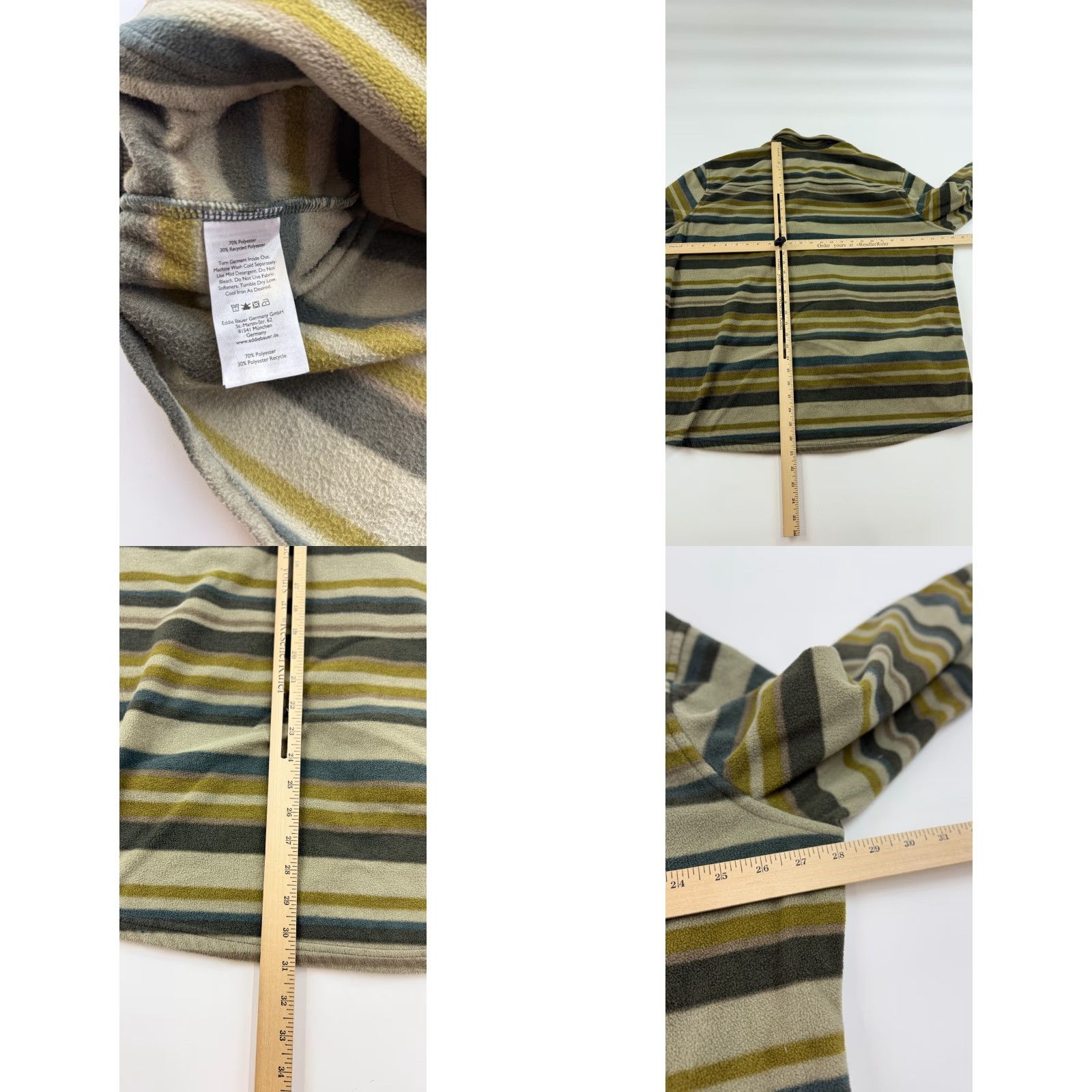 Eddie Bauer Eddie Bauer Shirt Men 2XL Multi Striped Fleece Button Up Collared Size US XXL / EU 58 / 5 - 8 Thumbnail