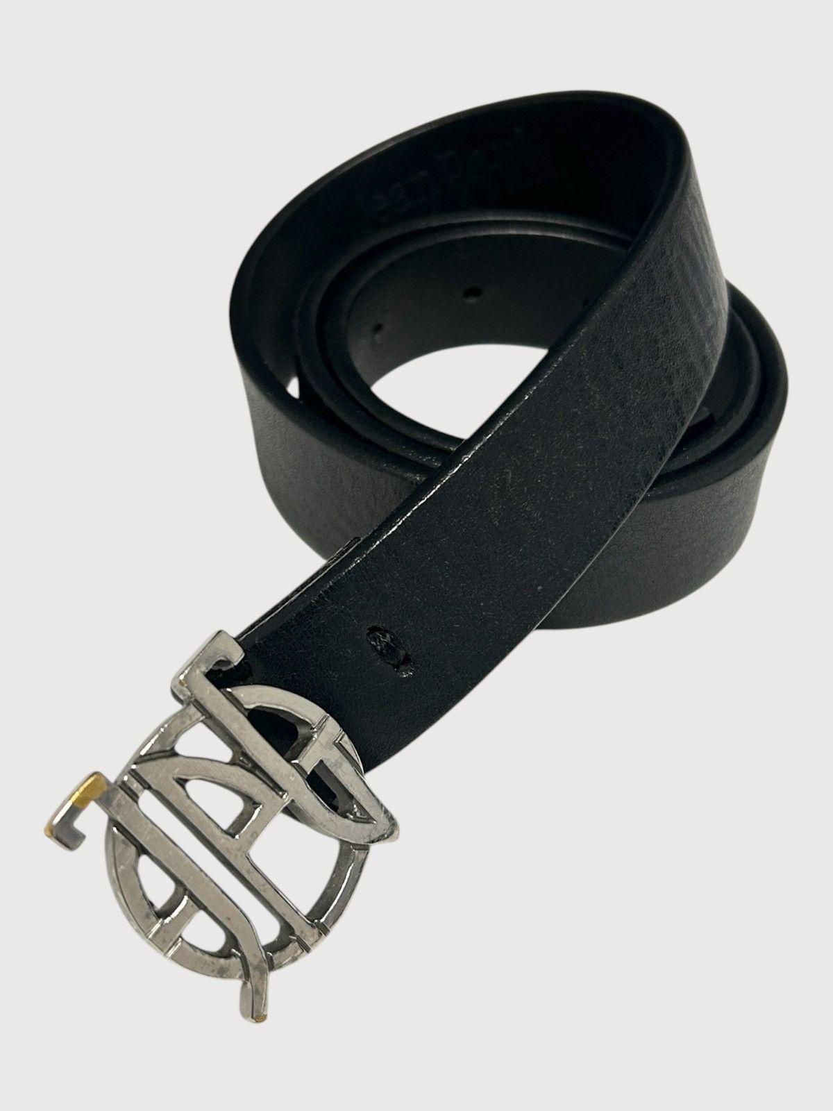 Jean Paul Gaultier "Orbit-Cage" Logo Leather Belt Size ONE SIZE - 1 Thumbnail