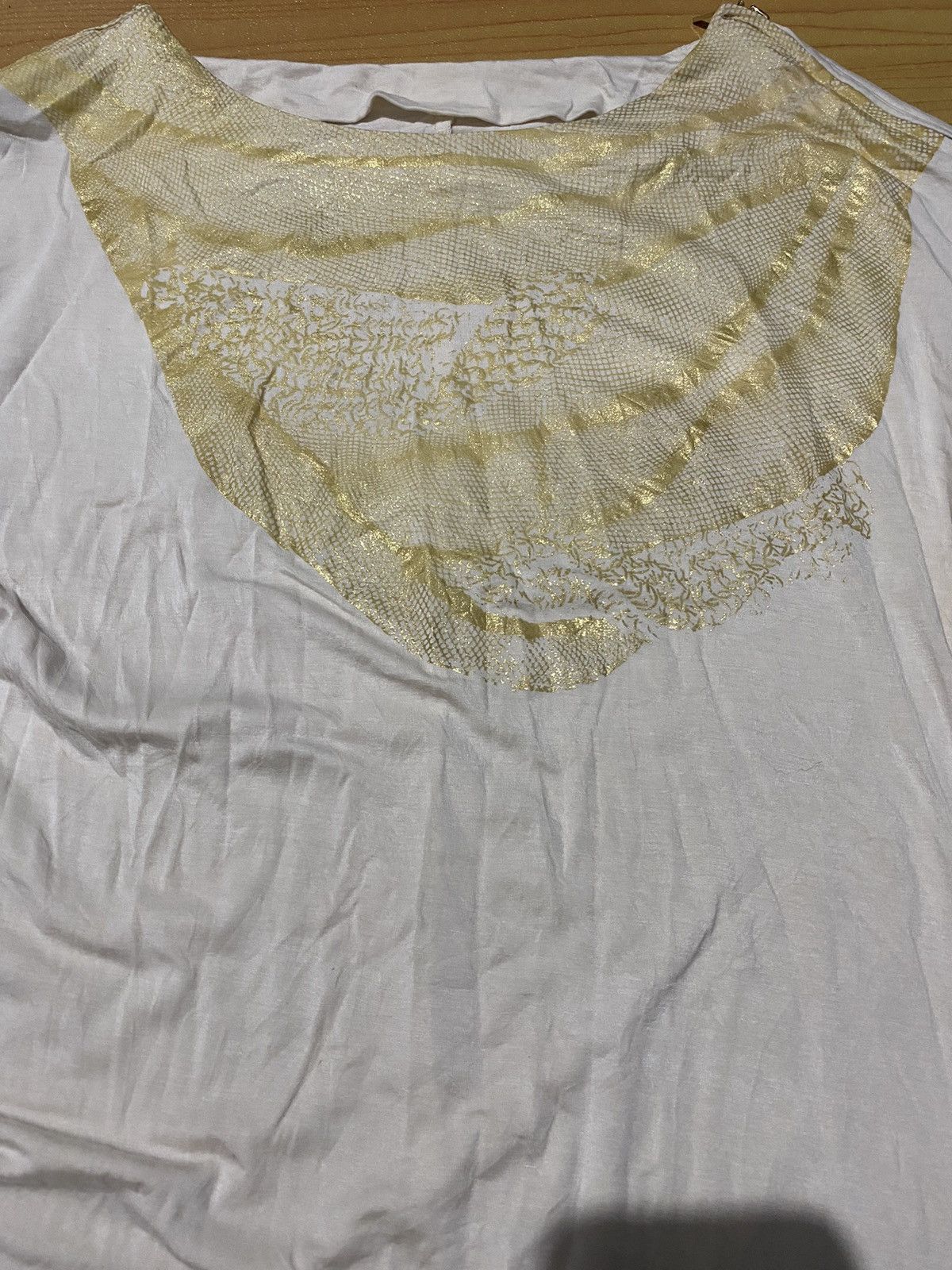 Yasuyuki Ishii Vintage IfSixWasNine style asymmetric snake skin gold print Size US M / EU 48-50 / 2 - 2 Thumbnail