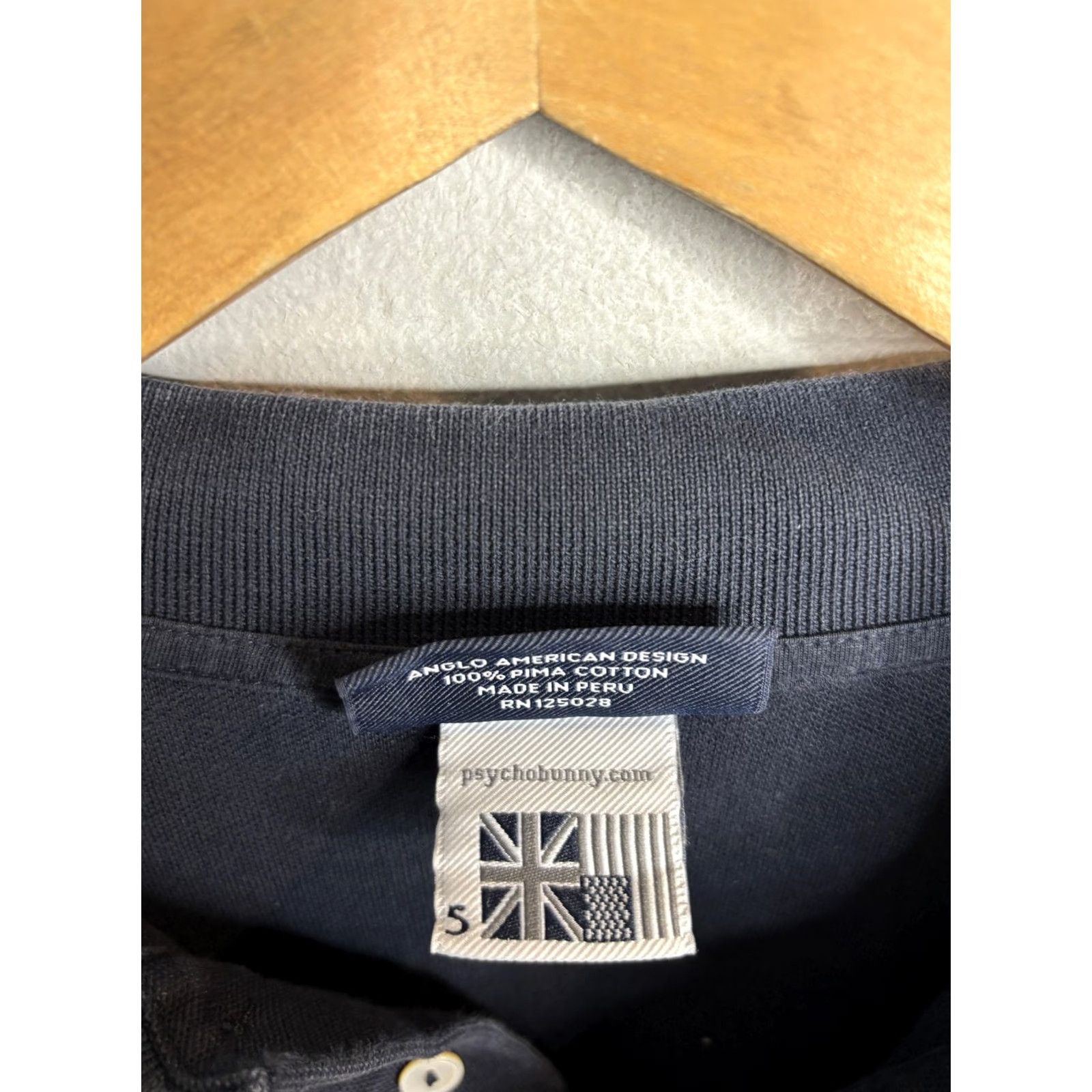 Psycho Bunny Psycho Bunny Polo Shirt Mens M Navy Blue Long Sleeve Pima Cotton Casual Logo Size US M / EU 48-50 / 2 - 4 Thumbnail