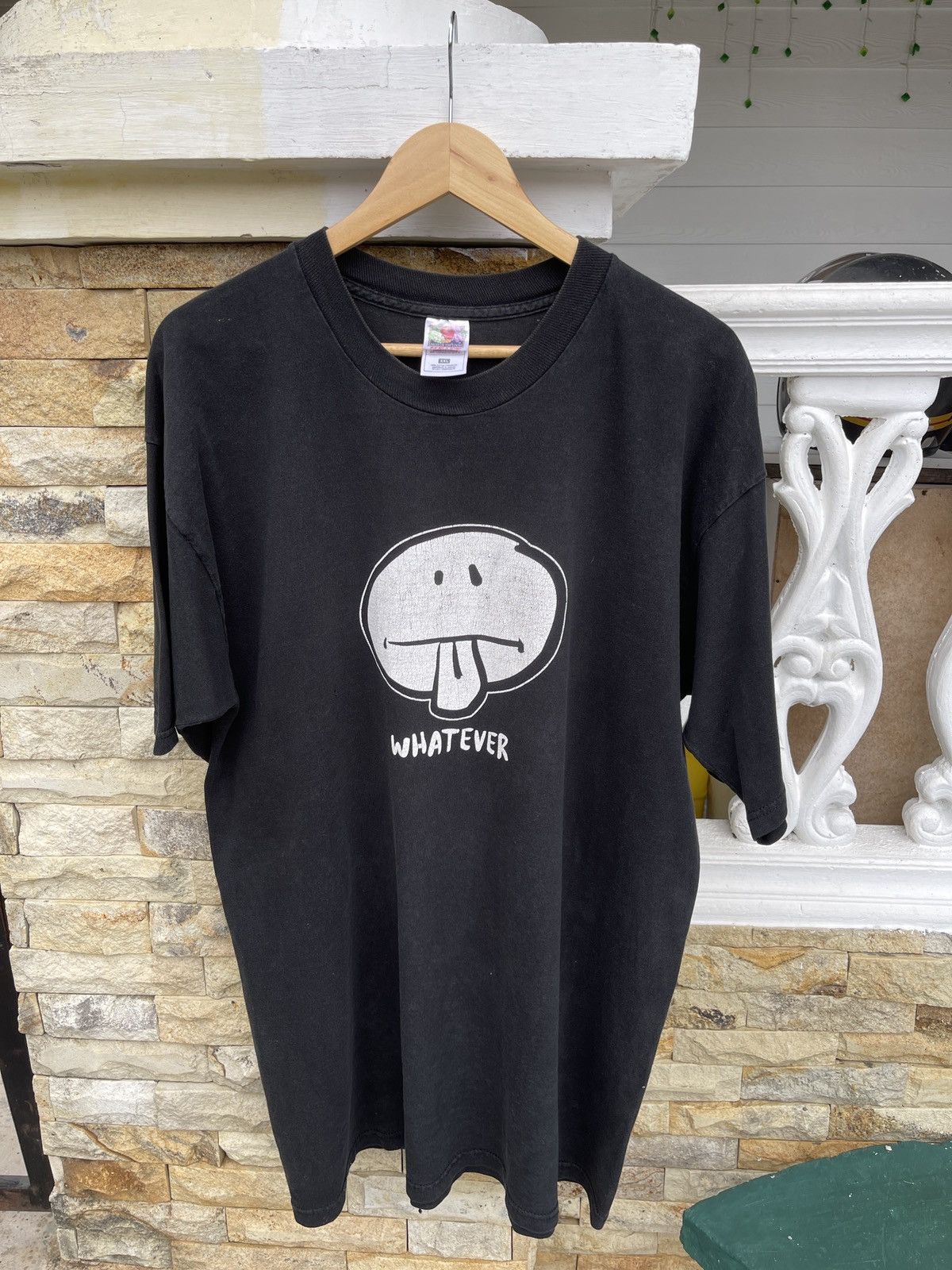 Vintage Last Drop🔥Sun Faded🔥Vintage 90s Whatever Humor Tee Size US XXL / EU 58 / 5 - 1 Thumbnail