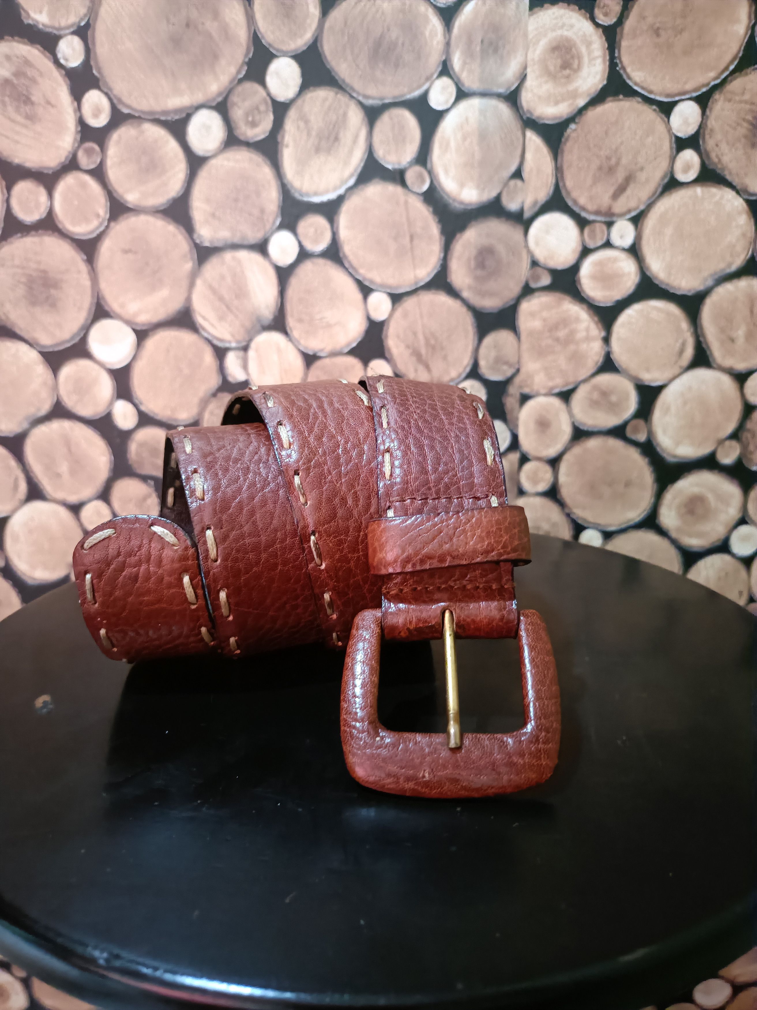 Vintage Vintage 90s woman leather belt Size ONE SIZE - 1 Thumbnail