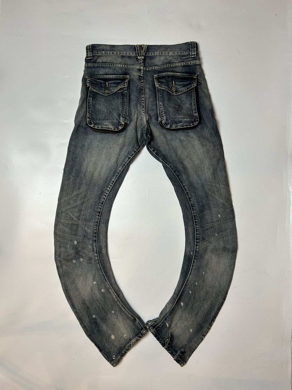 Designer × Japanese Brand × PPFM PPFM J CURVE DENIM PANT Size US 30 / EU 46 - 2 Thumbnail