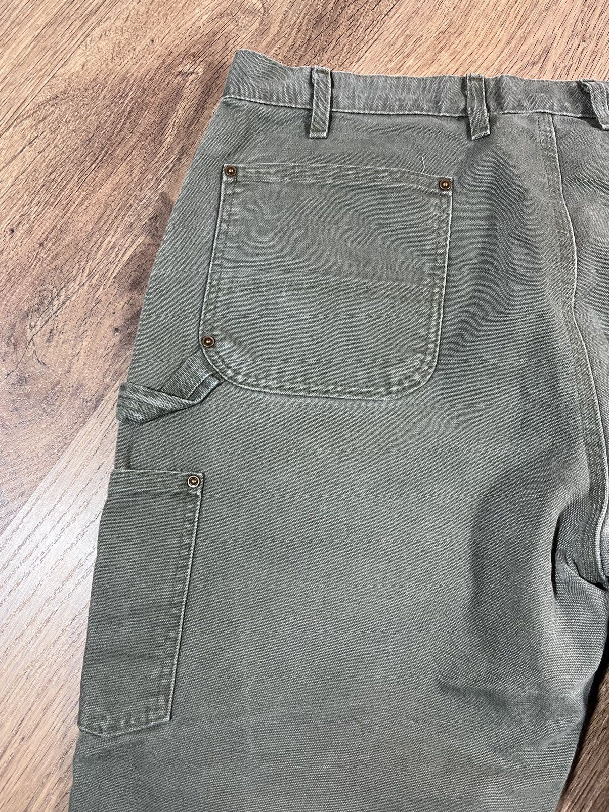 Carhartt Vintage Carhartt Green Double Knee Workwear Carpenter Pants Size US 38 / EU 54 - 13 Thumbnail