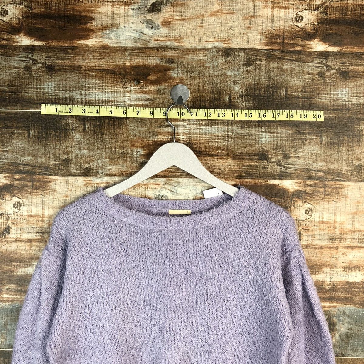 GU × Homespun Knitwear GU Purple mohair shaggy fur Knitwear #A1564 Size XS / US 0-2 / IT 36-38 - 4 Thumbnail