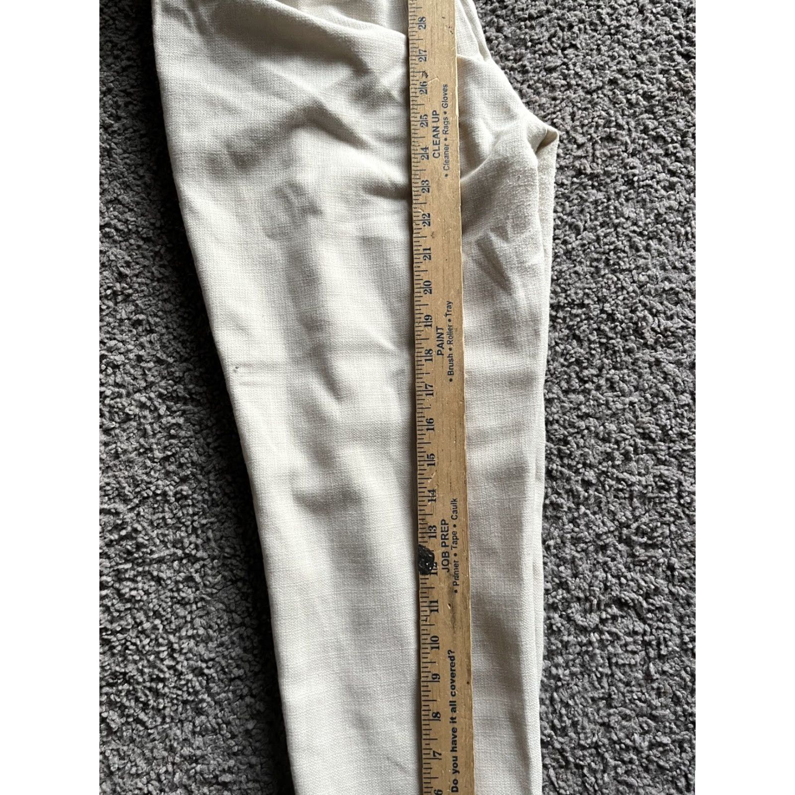 H&M H&M Pants Womens 12 Beige High Rise Side Zip Trousers Casual Classiccore Preppy Size 34" / US 12 / IT 48 - 6 Thumbnail