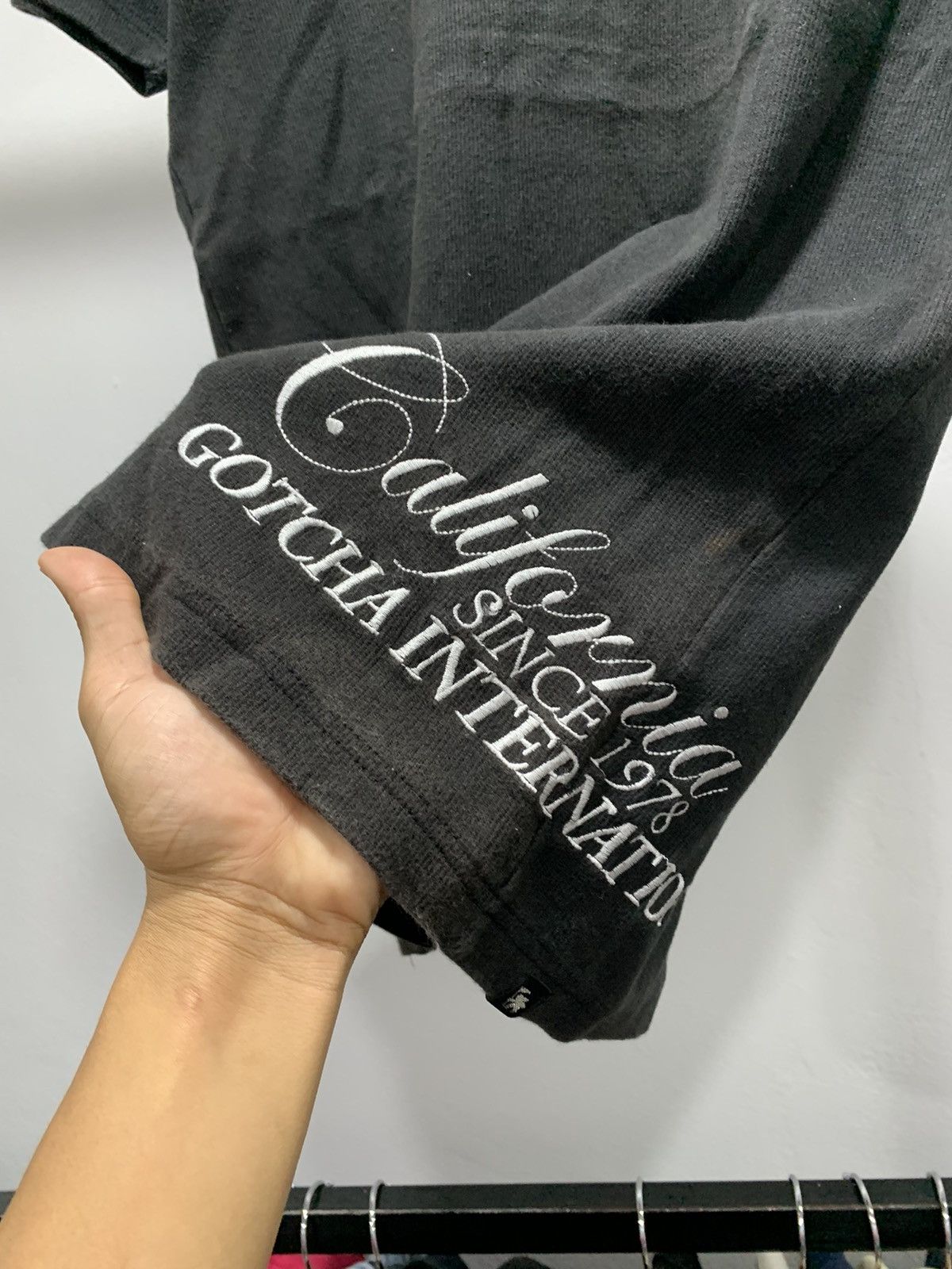 Gotcha × Vintage Gotcha Poem Wording Knit 90s Stretchable Size US L / EU 52-54 / 3 - 3 Thumbnail