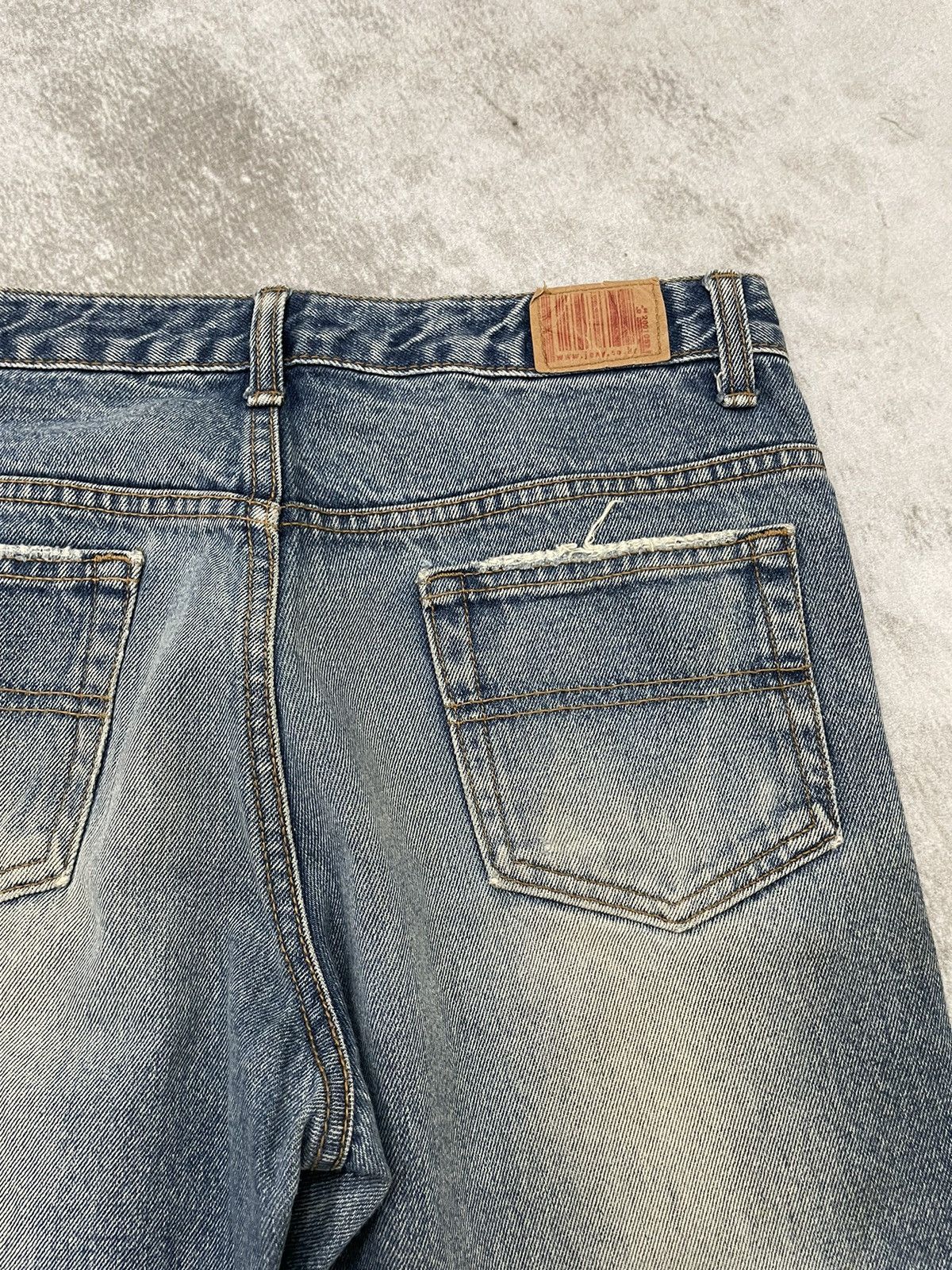 Hysteric Glamour × If Six Was Nine × Le Grande Bleu (L.G.B.) 2000s jexy japan flared acid wash dirty denim y2k style Size US 30 / EU 46 - 7 Thumbnail
