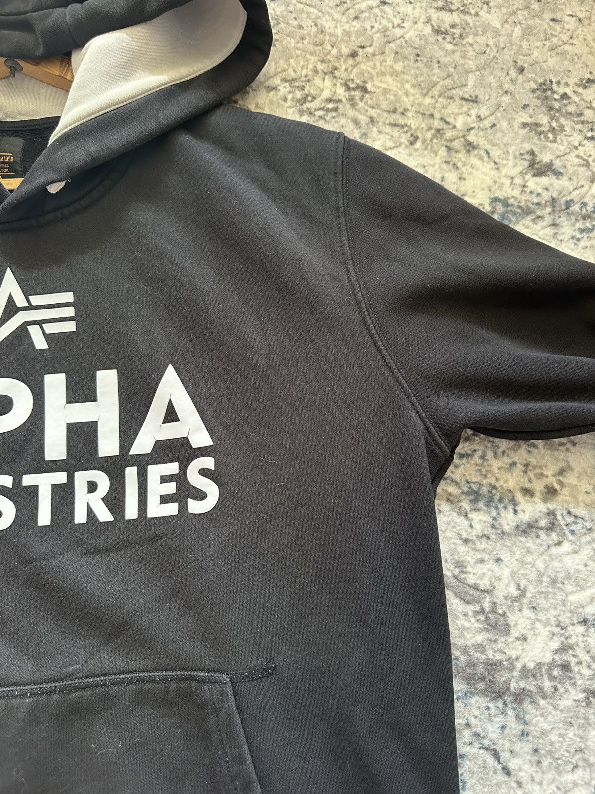 Alpha Industries Alpha Industries Contrast Hood Big Logo Hoodie Black Size US L / EU 52-54 / 3 - 8 Thumbnail
