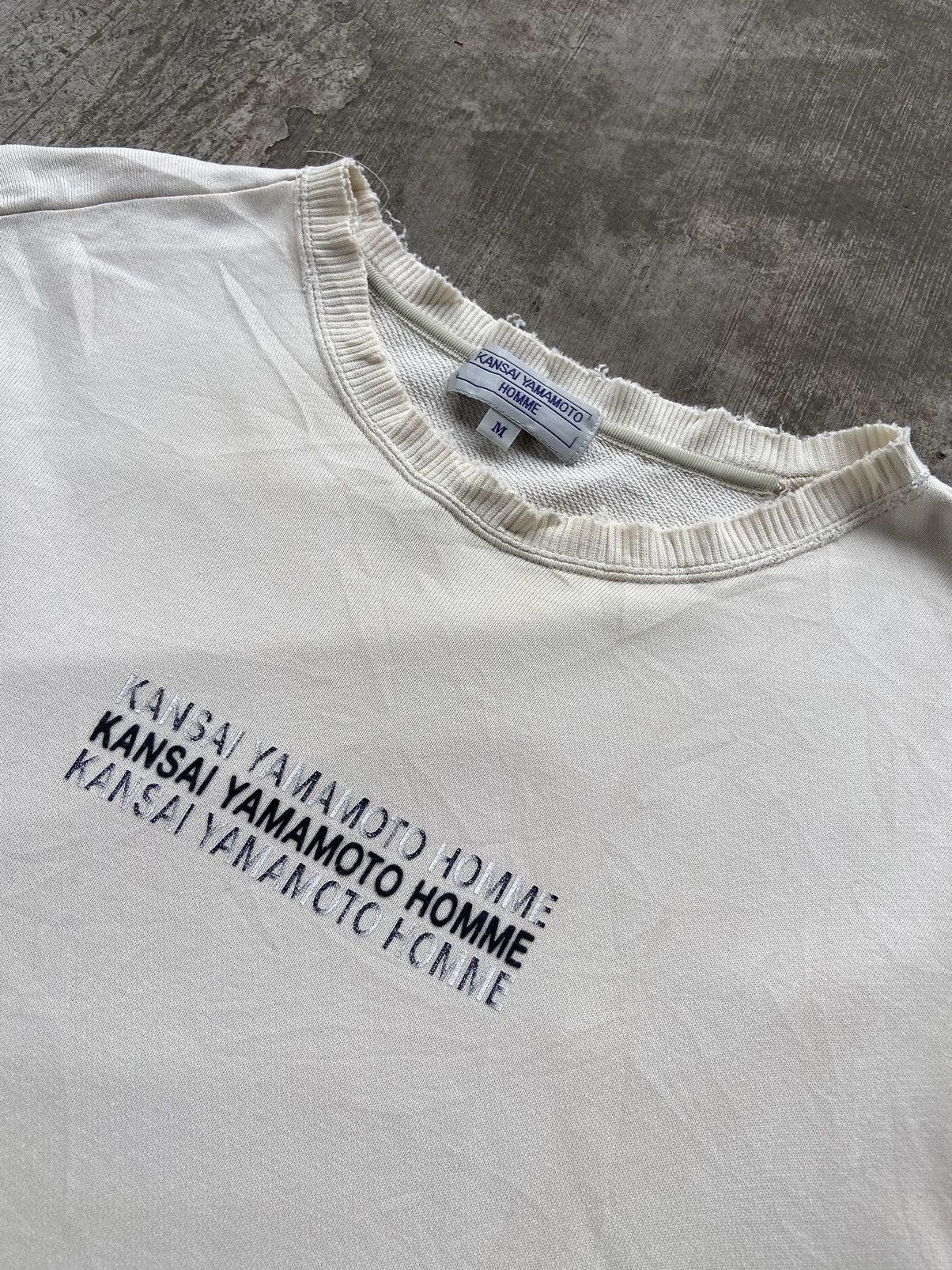 Kansai Yamamoto Vintage 1990’s Kansai Yamamoto Homme Center LogoSweatshirt Size US M / EU 48-50 / 2 - 2 Thumbnail
