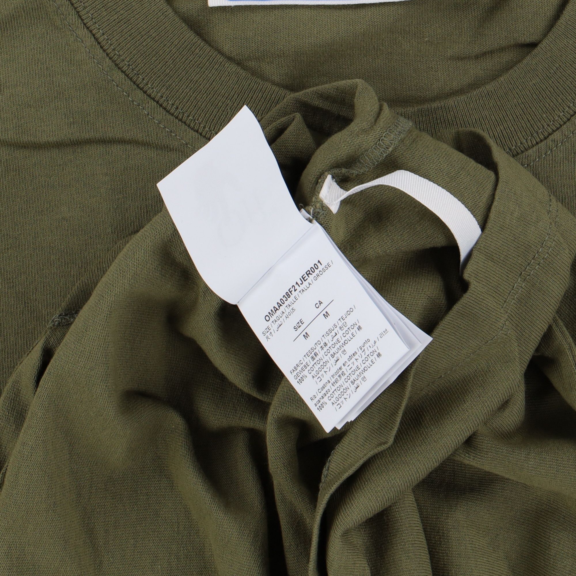 Off-White Green Rubber Arrow Font Logo Oversized T-Shirt Size US M / EU 48-50 / 2 - 6 Thumbnail