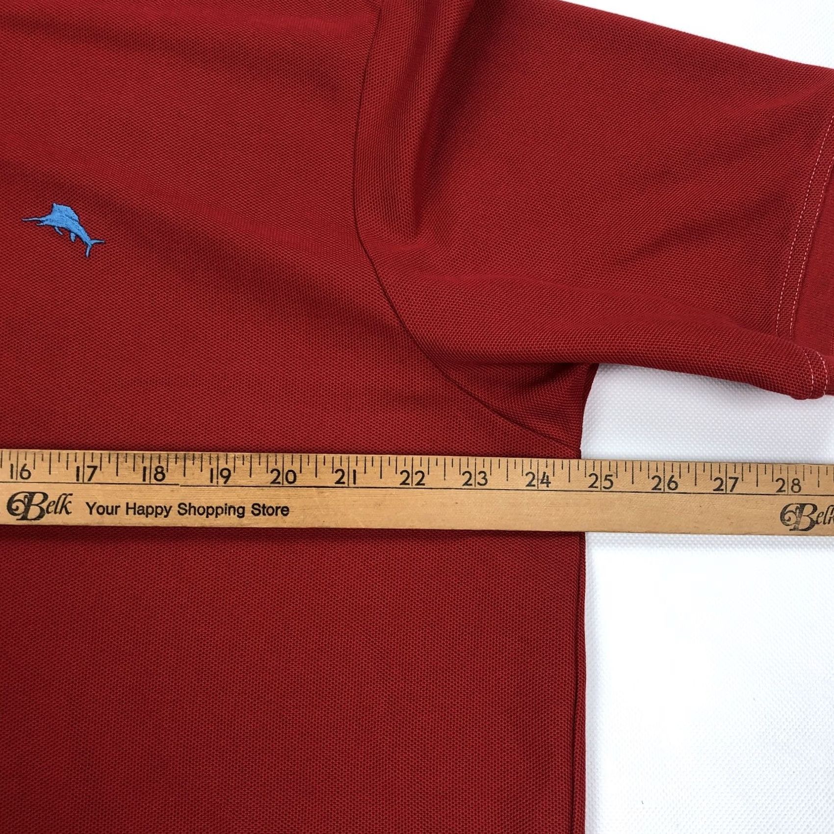 Tommy Bahama Tommy Bahama Polo Shirt Short Sleeve Red XL Men’s Supima Cotton Blend Marlin Embroidered Logo Button Closure Navy Size US XL / EU 56 / 4 - 6 Thumbnail