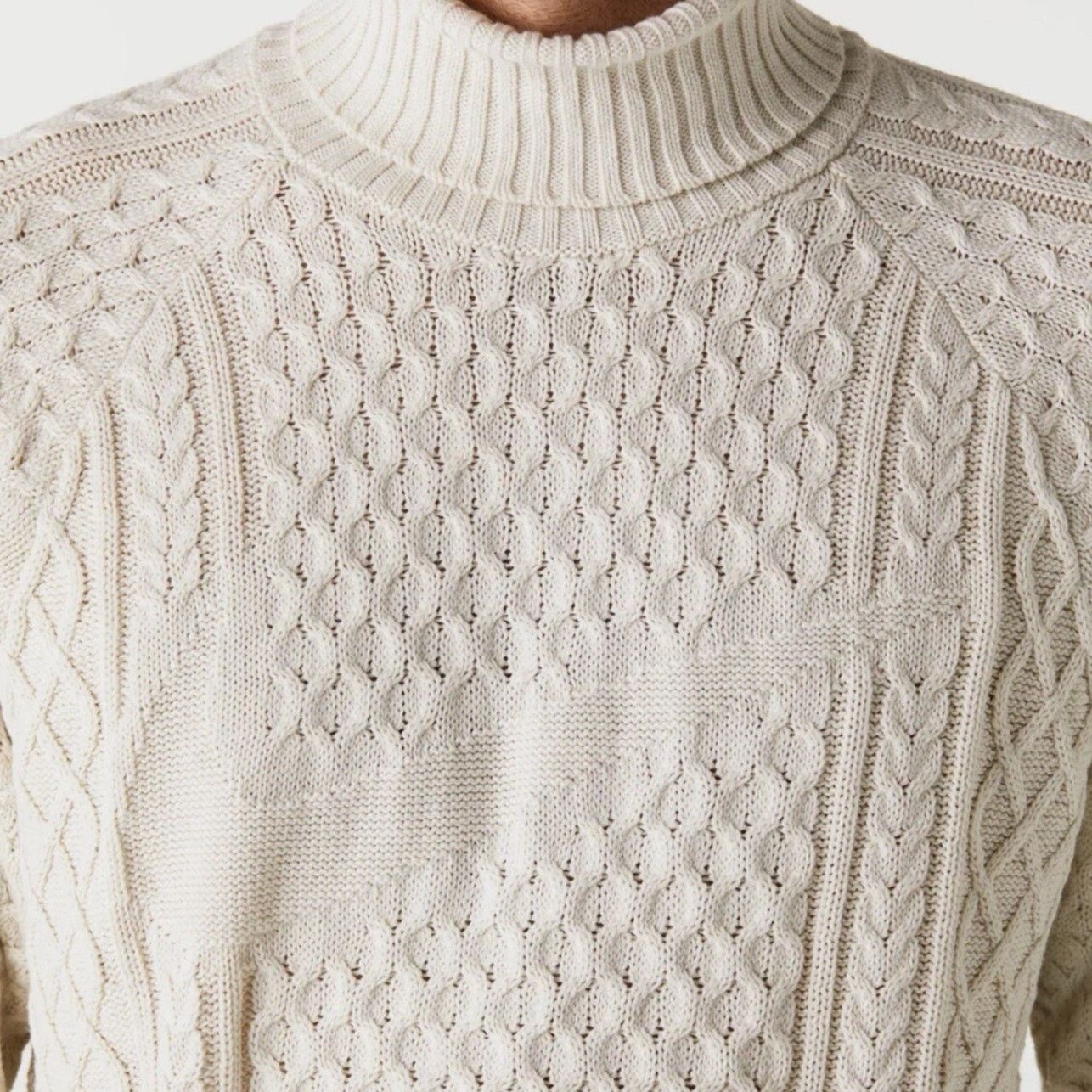 Nike NWT Nike Life Cable Knit Turtleneck Sweater Mens Size M Size US M / EU 48-50 / 2 - 2 Thumbnail
