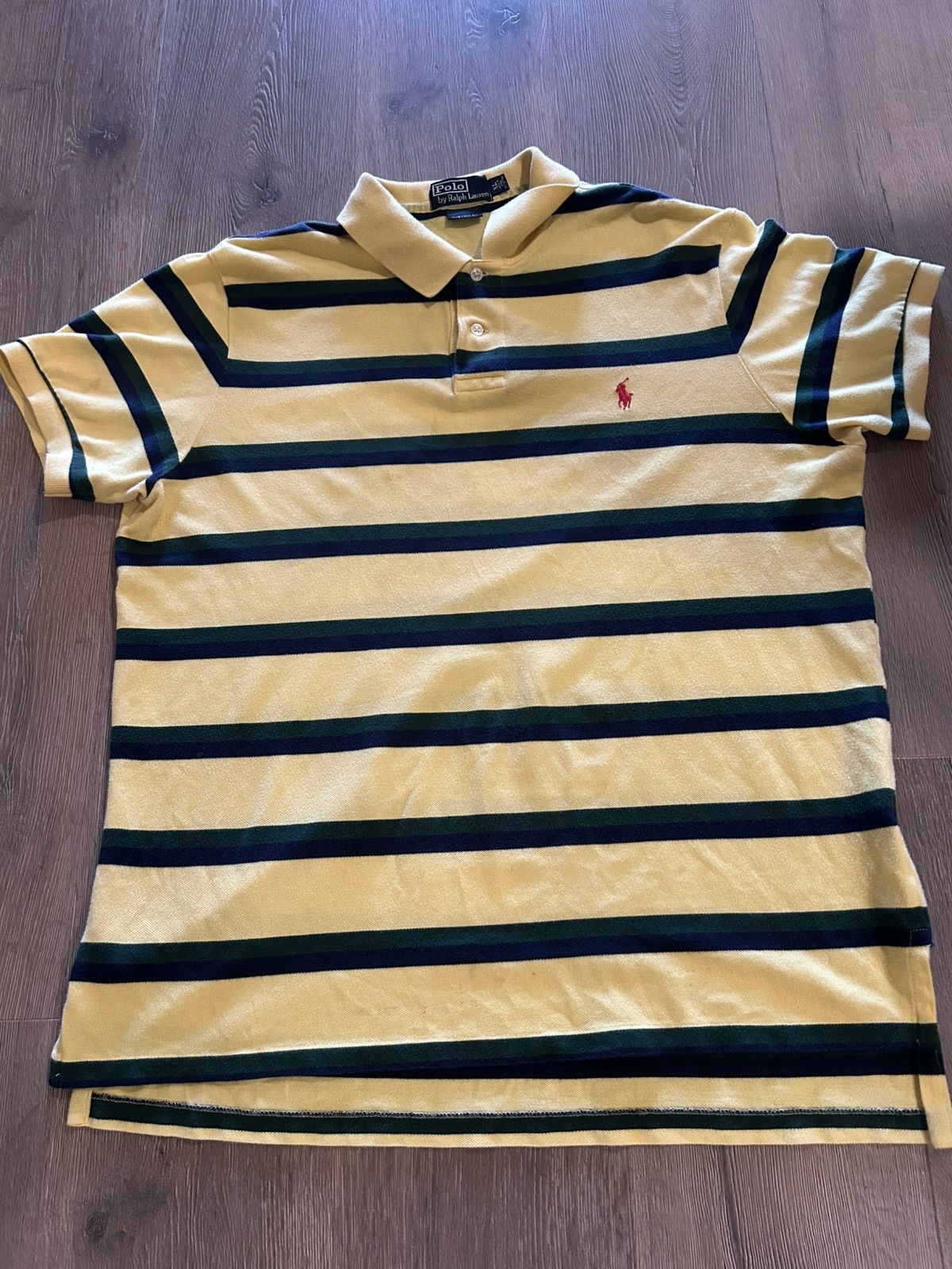 Polo Ralph Lauren Polo Ralph Lauren Men's Striped Polo Shirt Size US XL / EU 56 / 4 - 1 Thumbnail