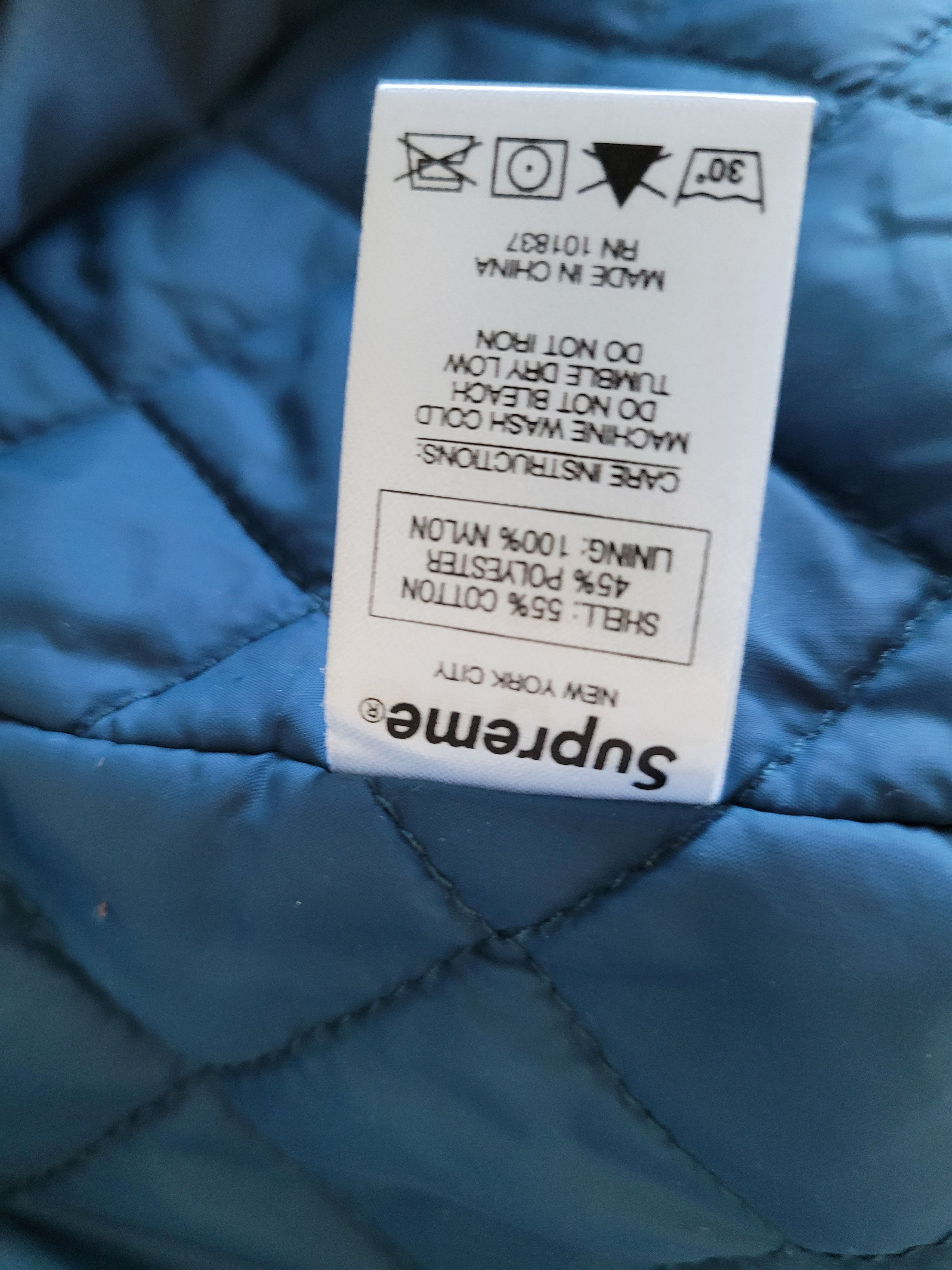 Supreme Supreme x Thrasher Skate And Destroy Blue Bomber Jacket (M) Size US M / EU 48-50 / 2 - 9 Thumbnail