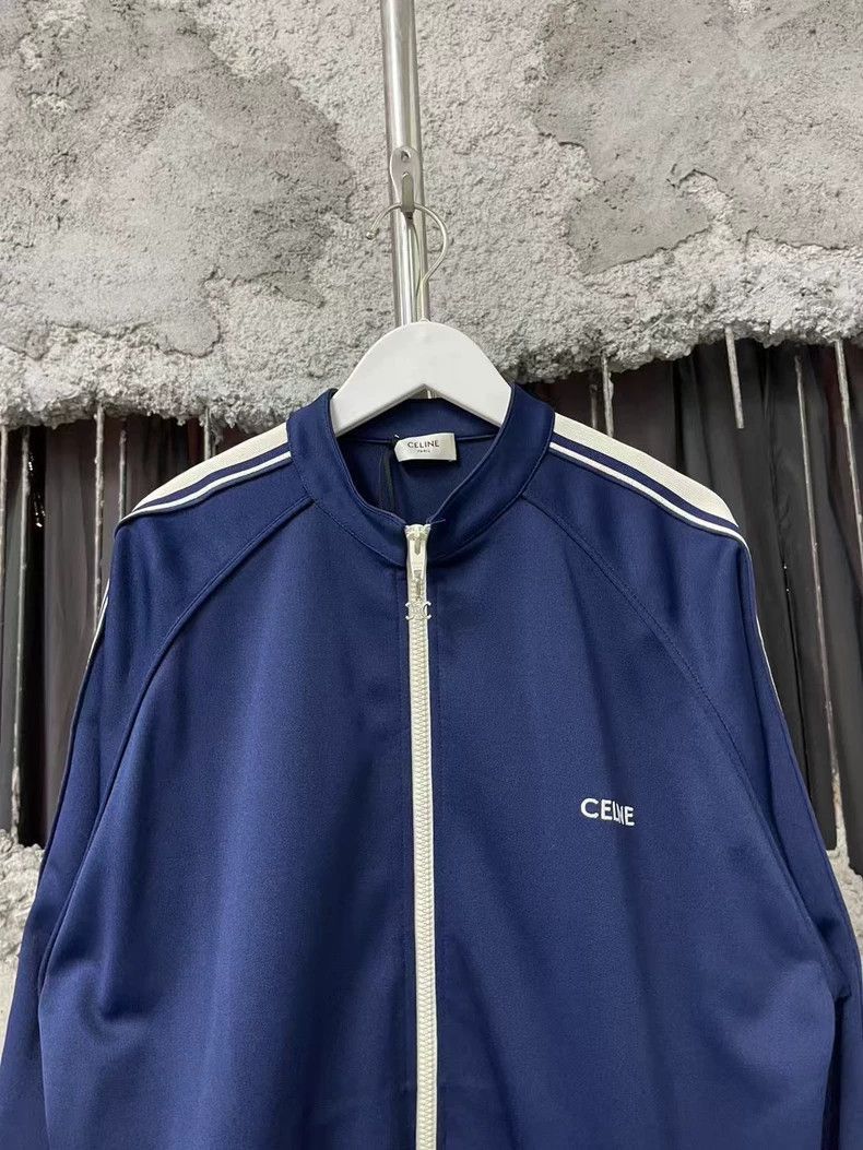 Celine Celine Deep Blue Zipper Jacket Outerwear Size US S / EU 44-46 / 1 - 3 Thumbnail