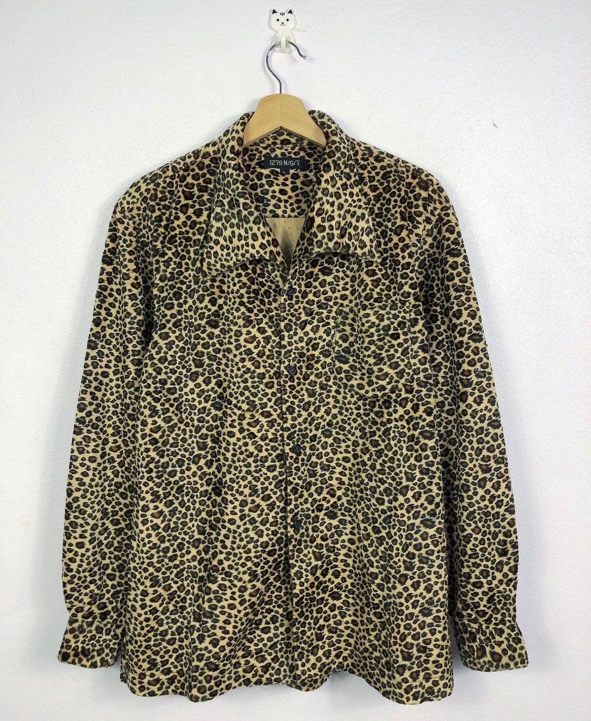Vintage Rare 1278 N/G/T Japan Leopard Pattern Button Ups Shirt Size US L / EU 52-54 / 3 - 1 Thumbnail