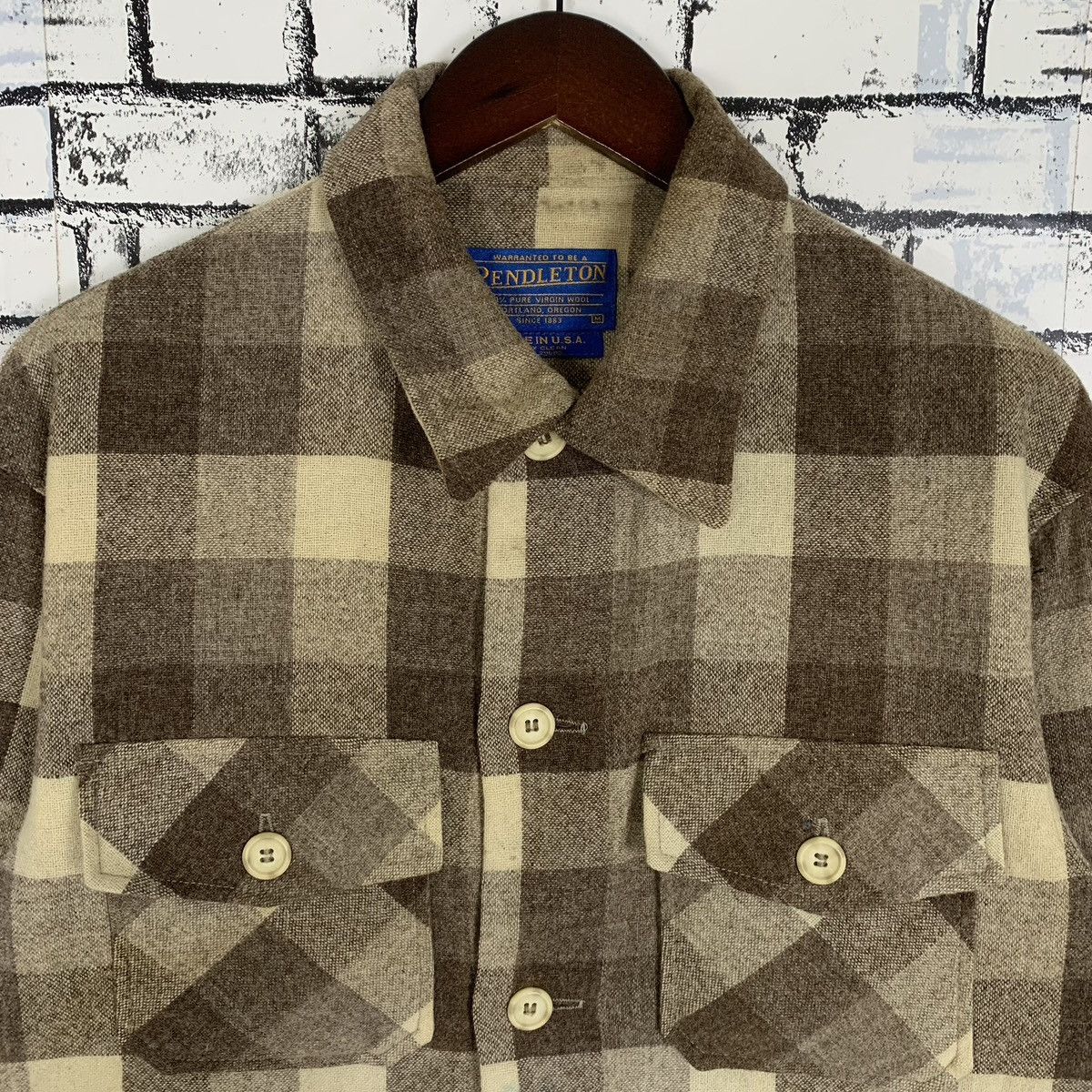 Pendleton Vintage Pendleton American Clothing Wool Button Up Shirt Size US M / EU 48-50 / 2 - 2 Thumbnail