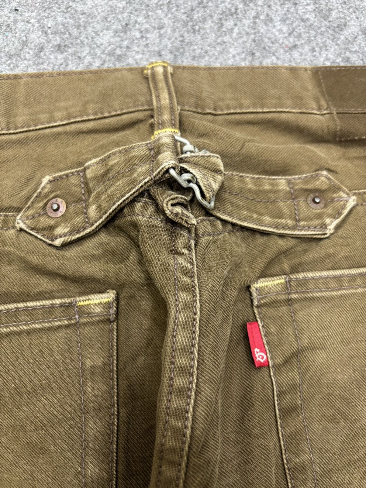 Japanese Brand 💥Japan Minimalist💥Scanner Fundamental Cinch Back Denim F664 Size US 34 / EU 50 - 18 Thumbnail