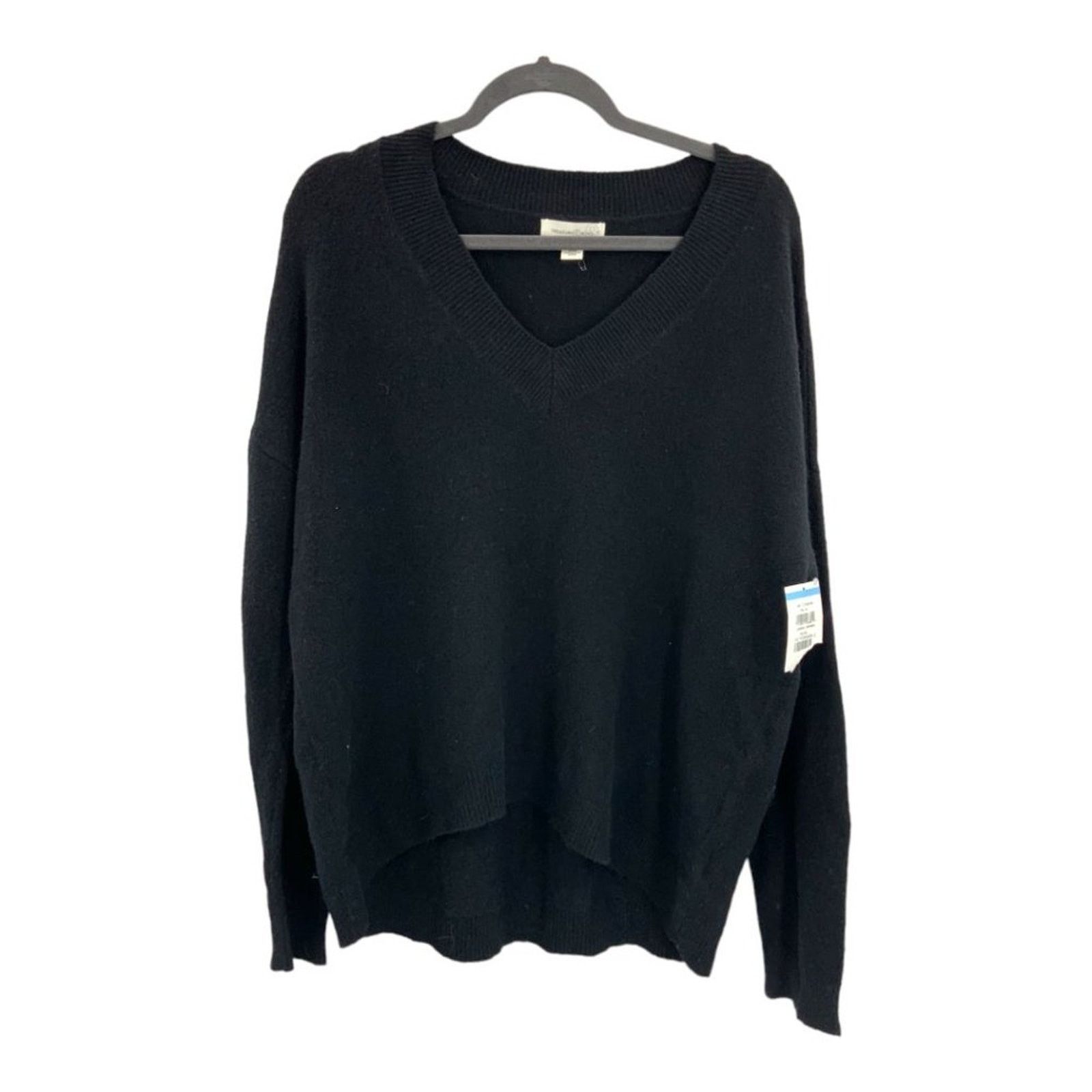 Treasure & Bond Treasure & Bond Black Oversized V Neck Sweater Medium NWOT Size M / US 6-8 / IT 42-44 - 2 Thumbnail