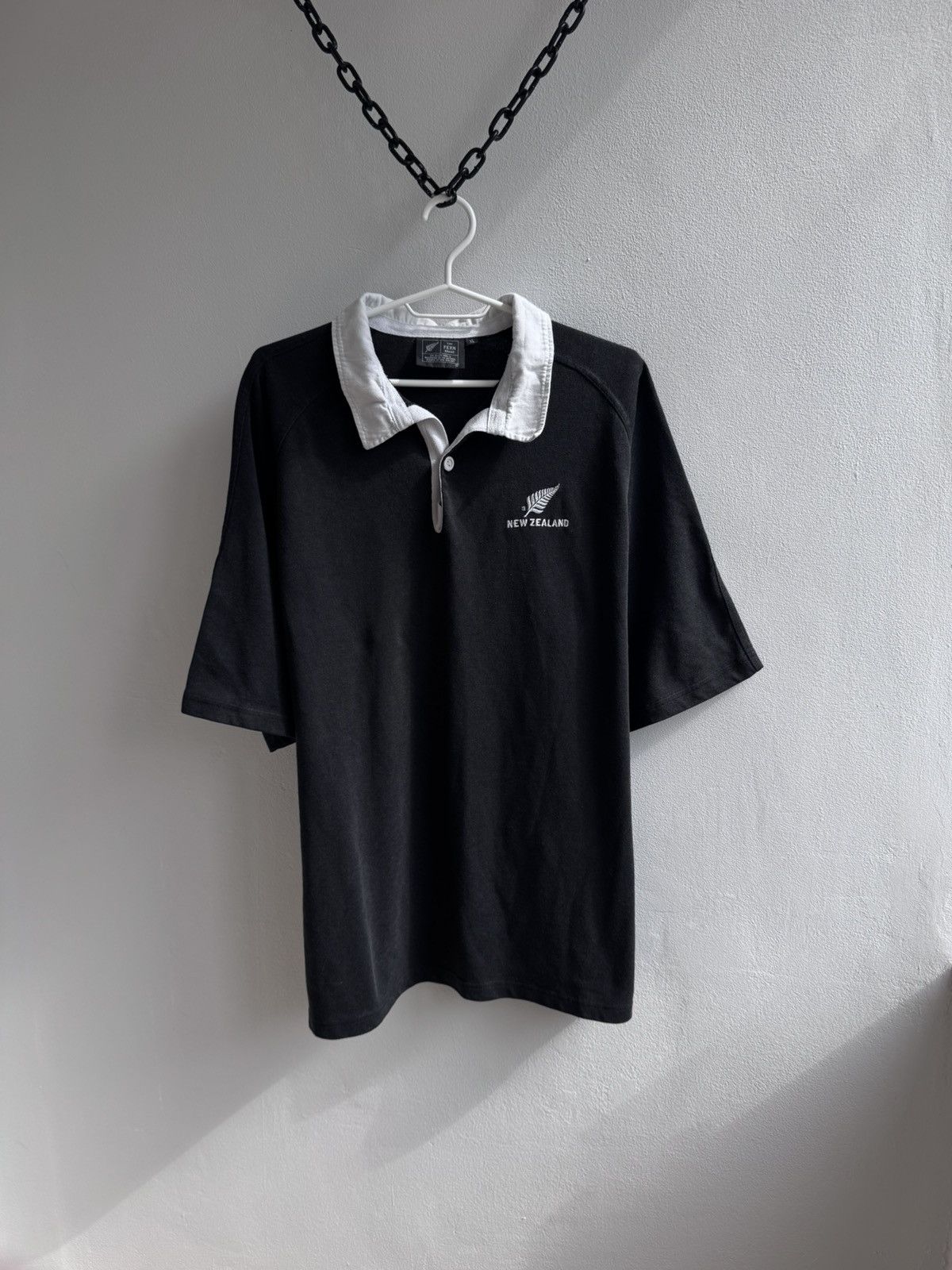 Vintage ALL BLACK NEW ZEALAND VINTAGE 90s RUGBY 1990’s SHIRT JERSEY Size US XL / EU 56 / 4 - 1 Thumbnail