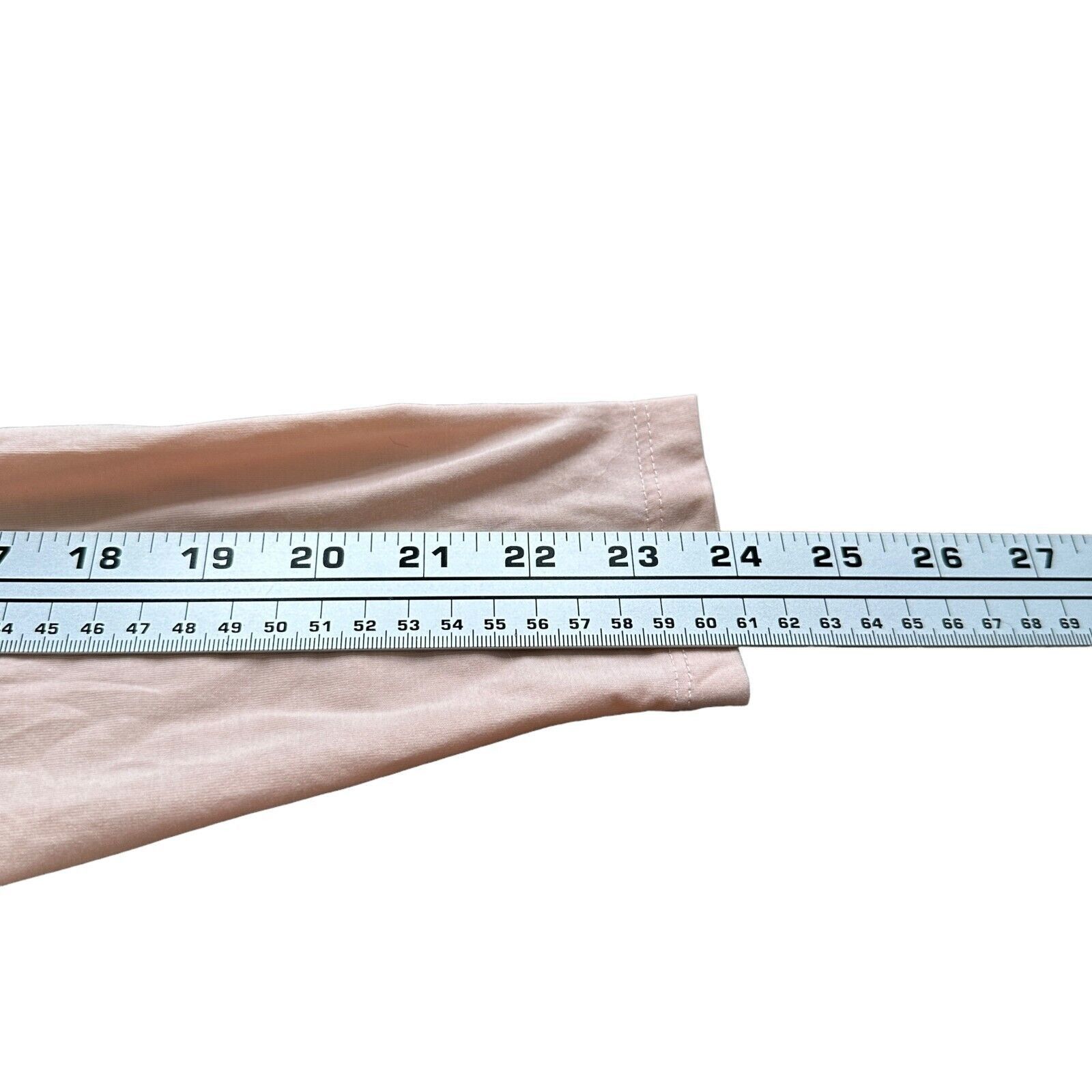 The Unbranded Brand Cuts Curve-Hem T-Shirt Mens Medium PYCA Peach Mauve Stretch Size US M / EU 48-50 / 2 - 8 Thumbnail