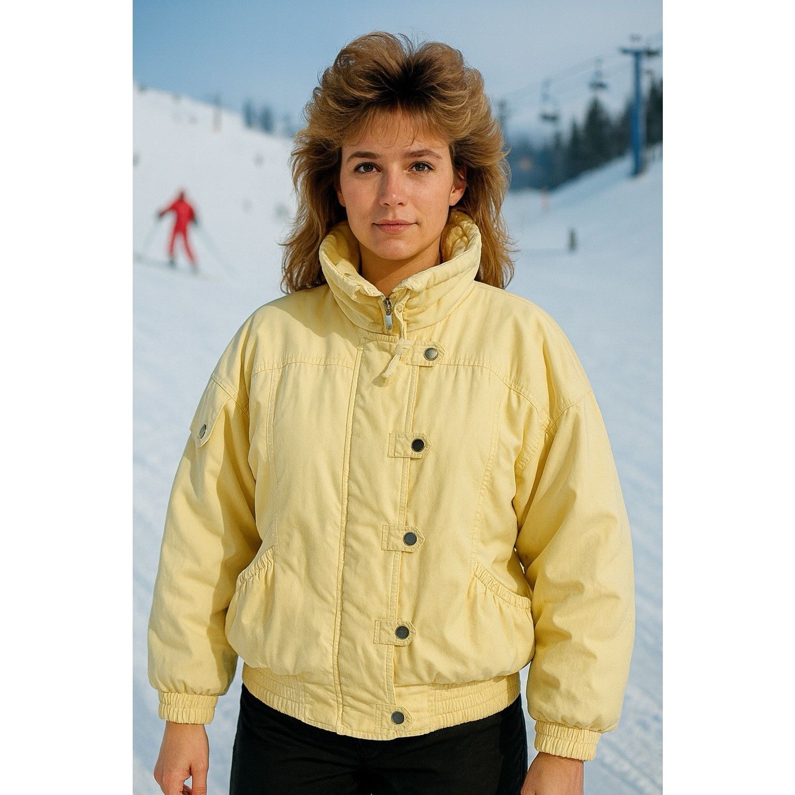 Other VTG Braetan Jacket ski Puffer 90’s yellow M Retro Snap Zip Size L / US 10 / IT 46 - 1 Thumbnail