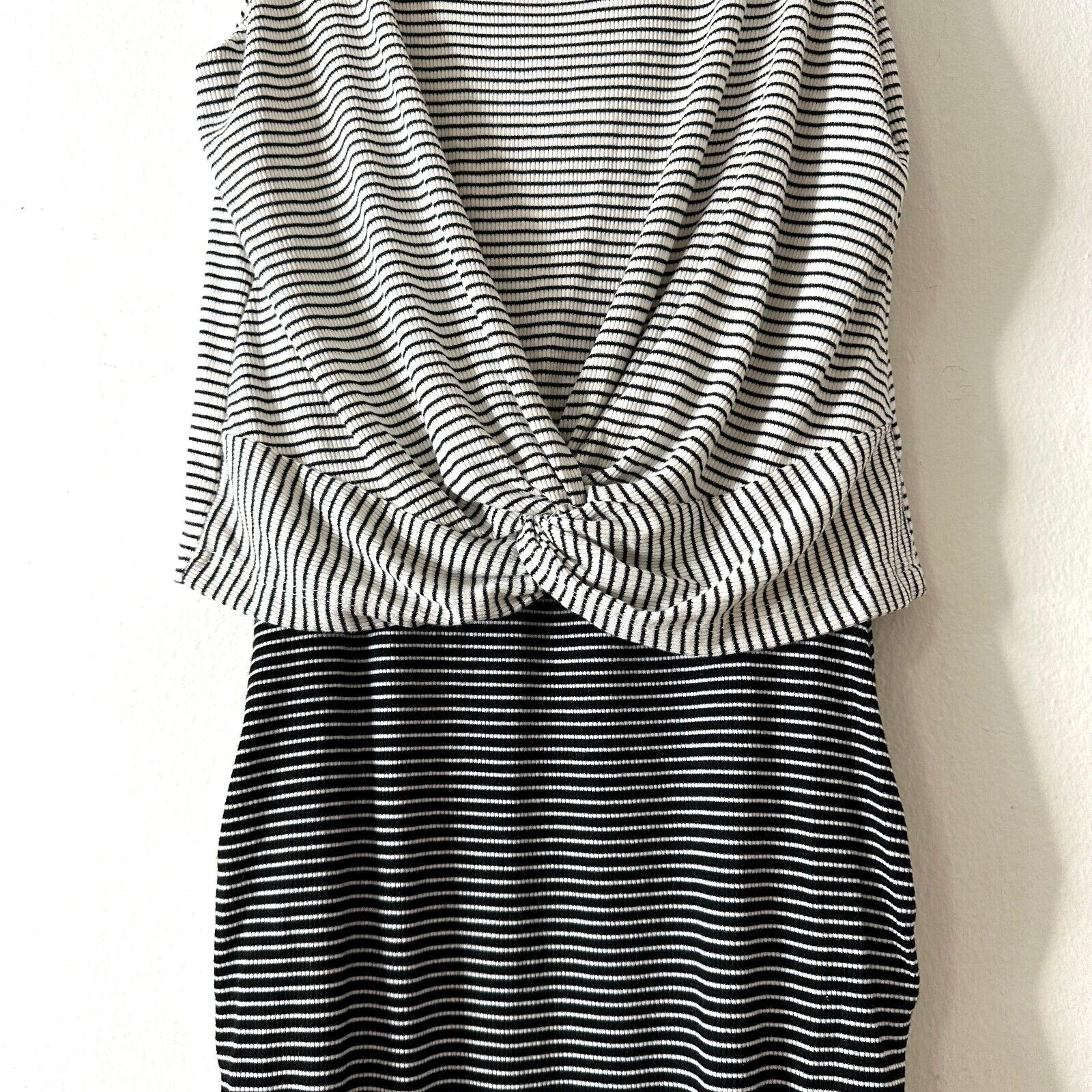 Other Allison Joy Kit Stripe Twist Front Ruche Knit Dress Dress XS Size XS / US 0-2 / IT 36-38 - 2 Thumbnail