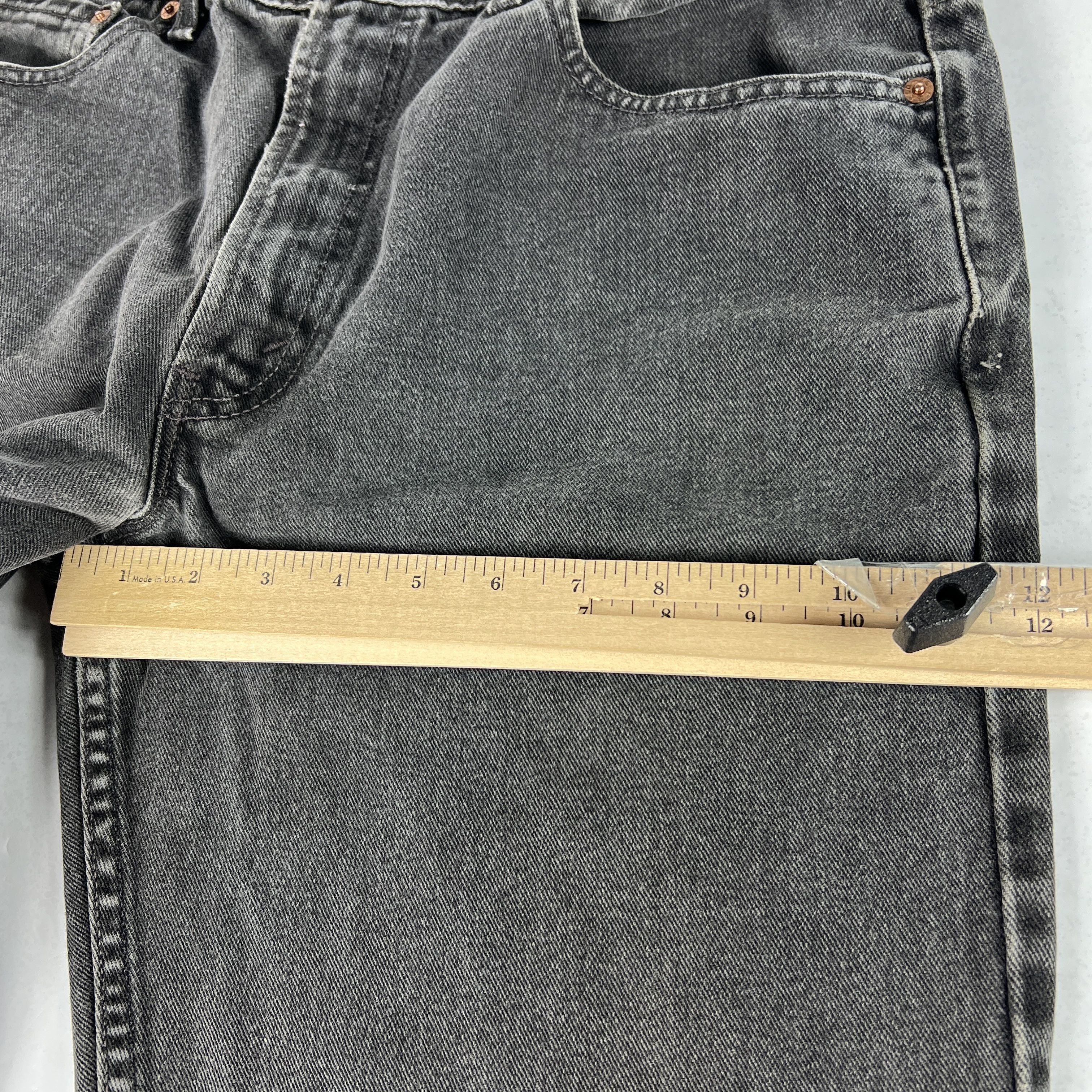 Levi's Y2K Levi's Jeans 550 Relaxed Black Faded Cotton Denim USA Size US 34 / EU 50 - 21 Thumbnail