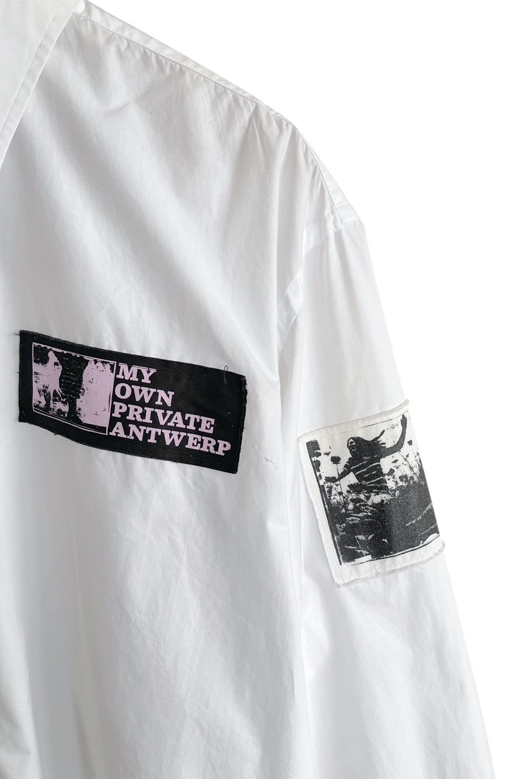 Raf Simons SS20 Raf Simons White Patch Oversized Baggy Shirt Size US XL / EU 56 / 4 - 3 Thumbnail