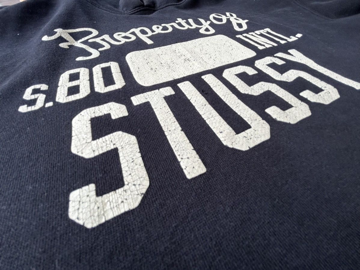 Stussy × Vintage Vintage Stussy Property Of Stussy Intl Hoodie Size US XL / EU 56 / 4 - 7 Thumbnail