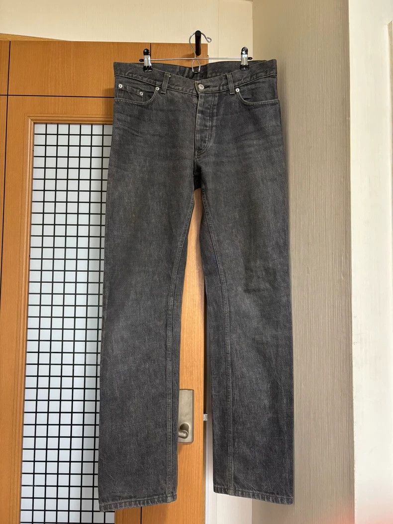 Helmut Lang HELMUT LANG Gray-black original cowboy jeans Size US 33 - 1 Thumbnail
