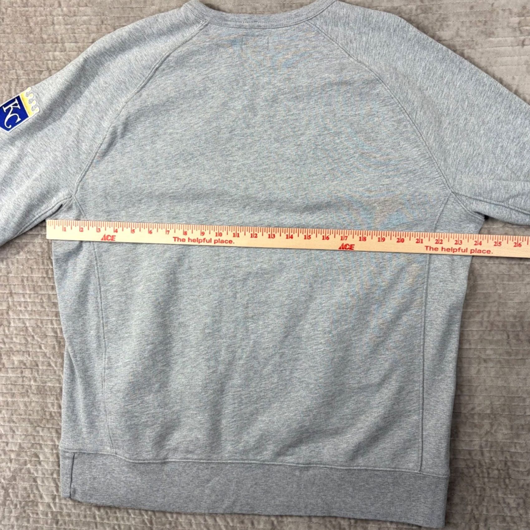 Levi's VINTAGE? No — Levis MLB Kansas City Royals Sweatshirt Mens 2XL Gray Raglan Pullover Crewneck Size US XXL / EU 58 / 5 - 4 Thumbnail