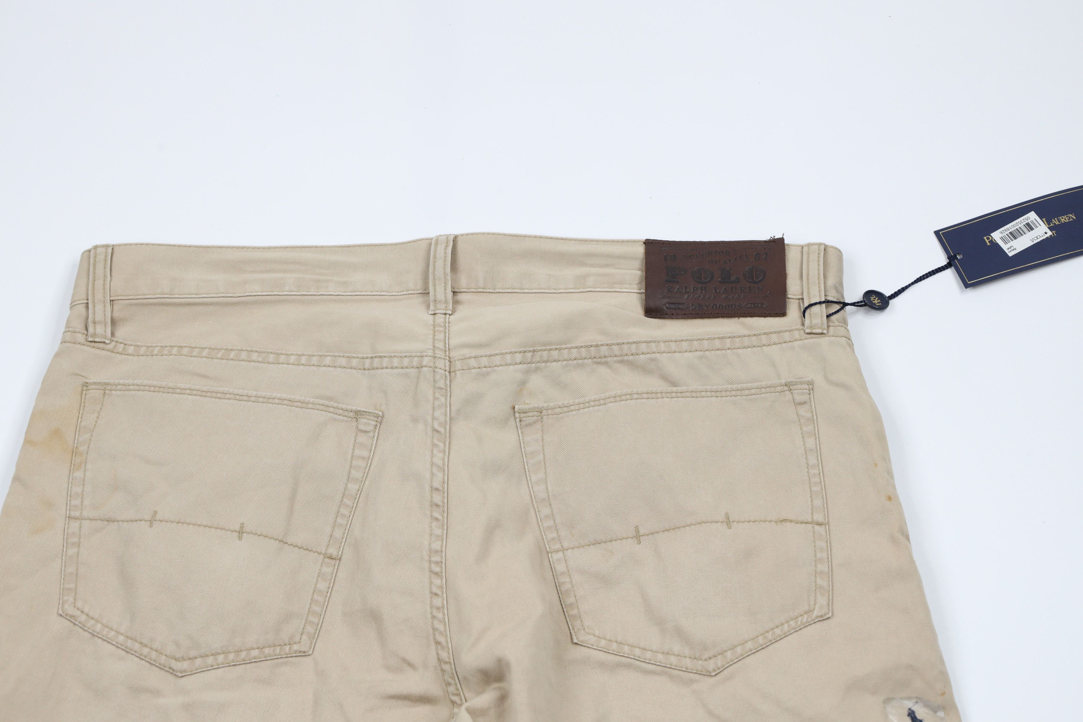 Ralph Lauren × Vintage Deadstock Vintage Ralph Lauren Leg Cotton Twill Pants Beige Size US 34 / EU 50 - 12 Thumbnail