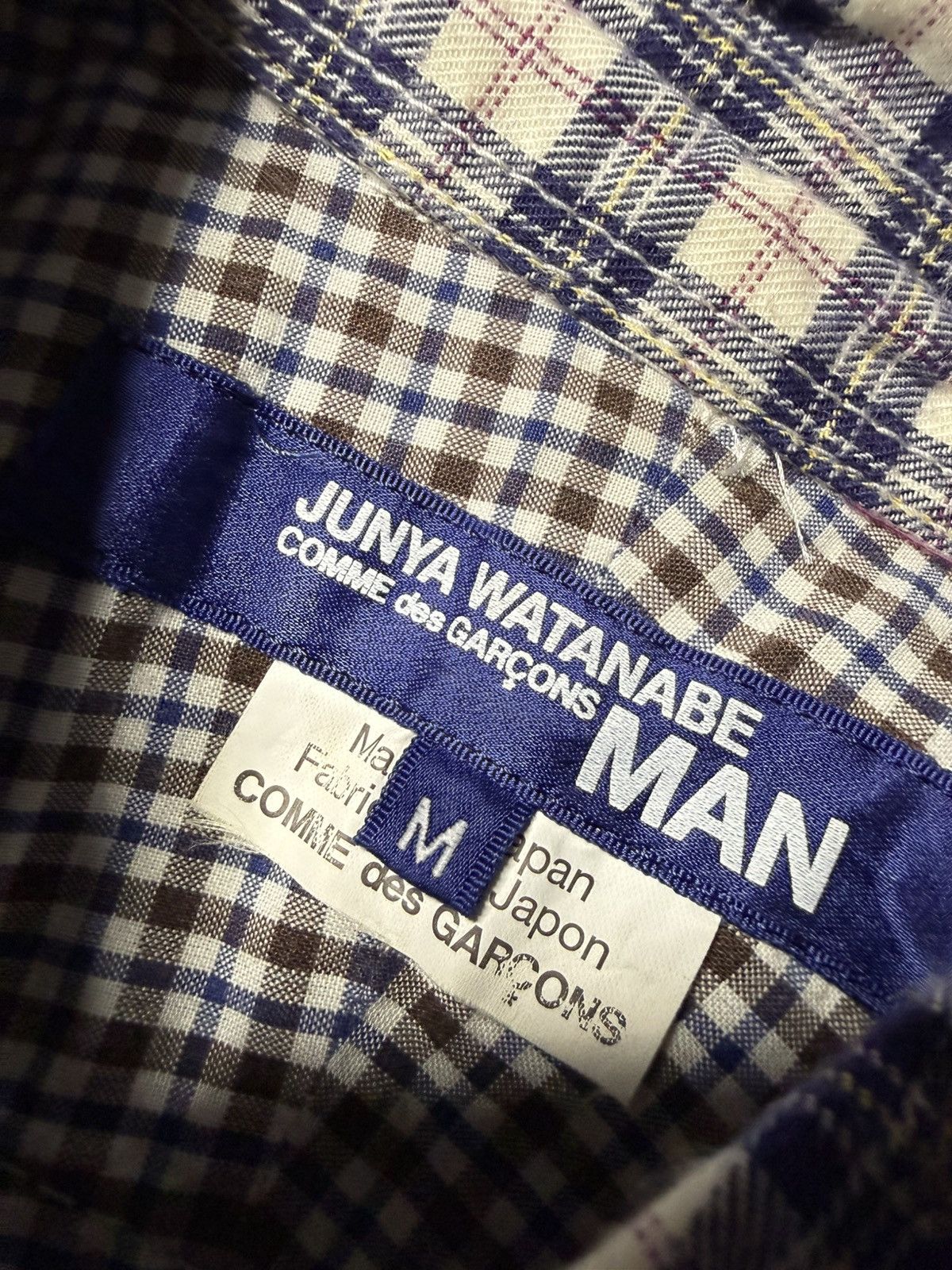 Junya Watanabe Junya Watanabe Plaid Elbow Patch Shirt Size US M / EU 48-50 / 2 - 7 Thumbnail